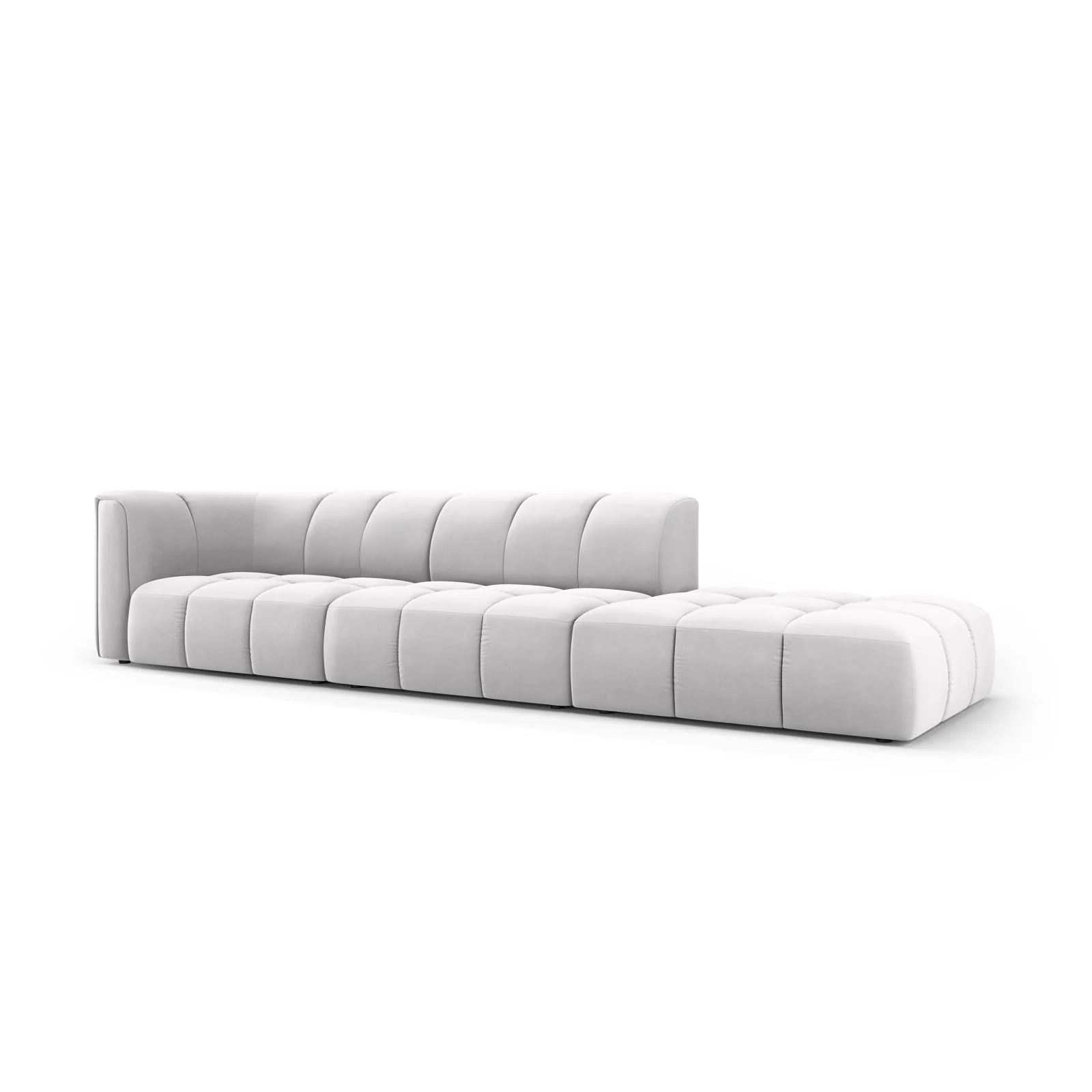 Moritz Modulares 4-Sitzer Sofa, Rechte Seite, aus Samt oder Chenille, 293x96 cm - Image 66