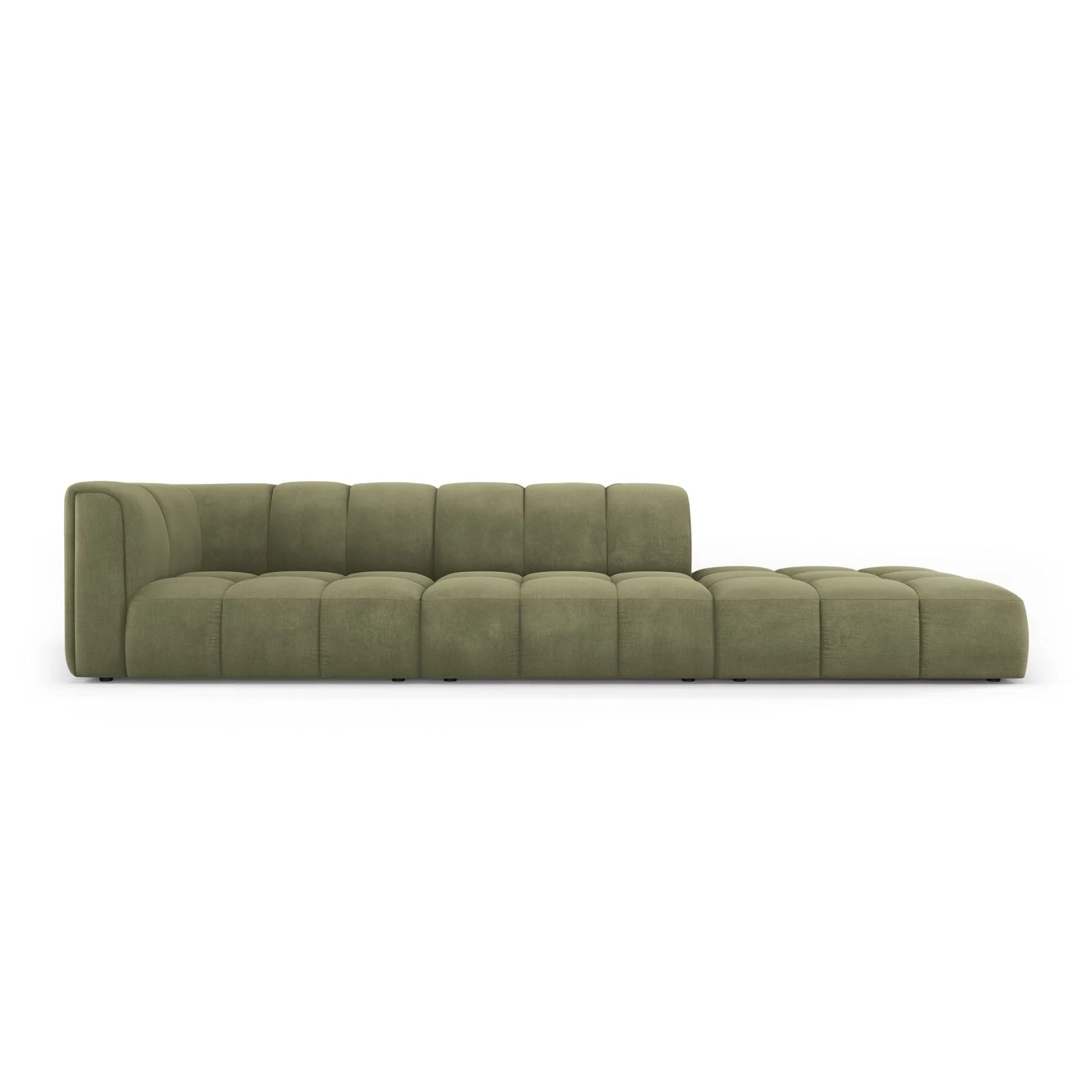 Moritz Modulares 4-Sitzer Sofa, Rechte Seite, aus Samt oder Chenille, 293x96 cm - Image 9