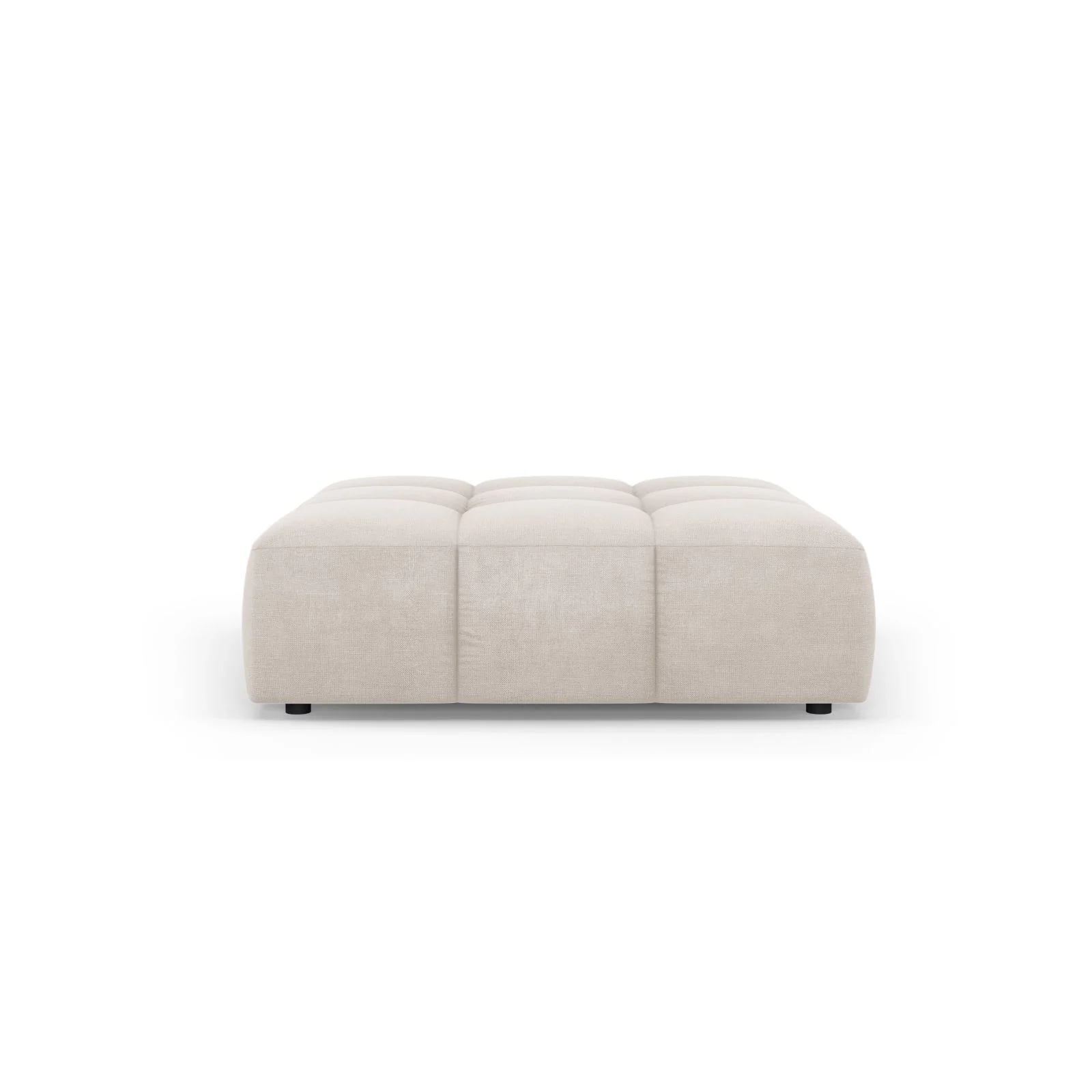 Moritz Pouf aus Samt oder Chenille, 96x96x38 cm