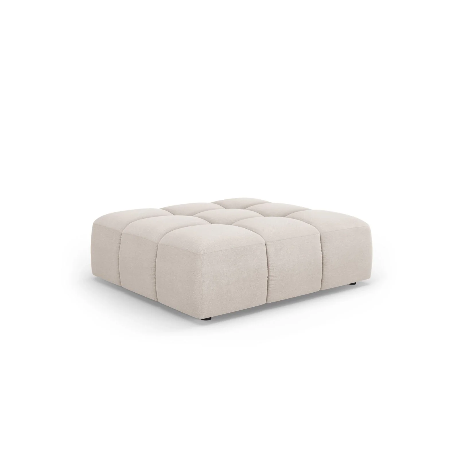 Moritz Pouf aus Samt oder Chenille, 96x96x38 cm - Image 2