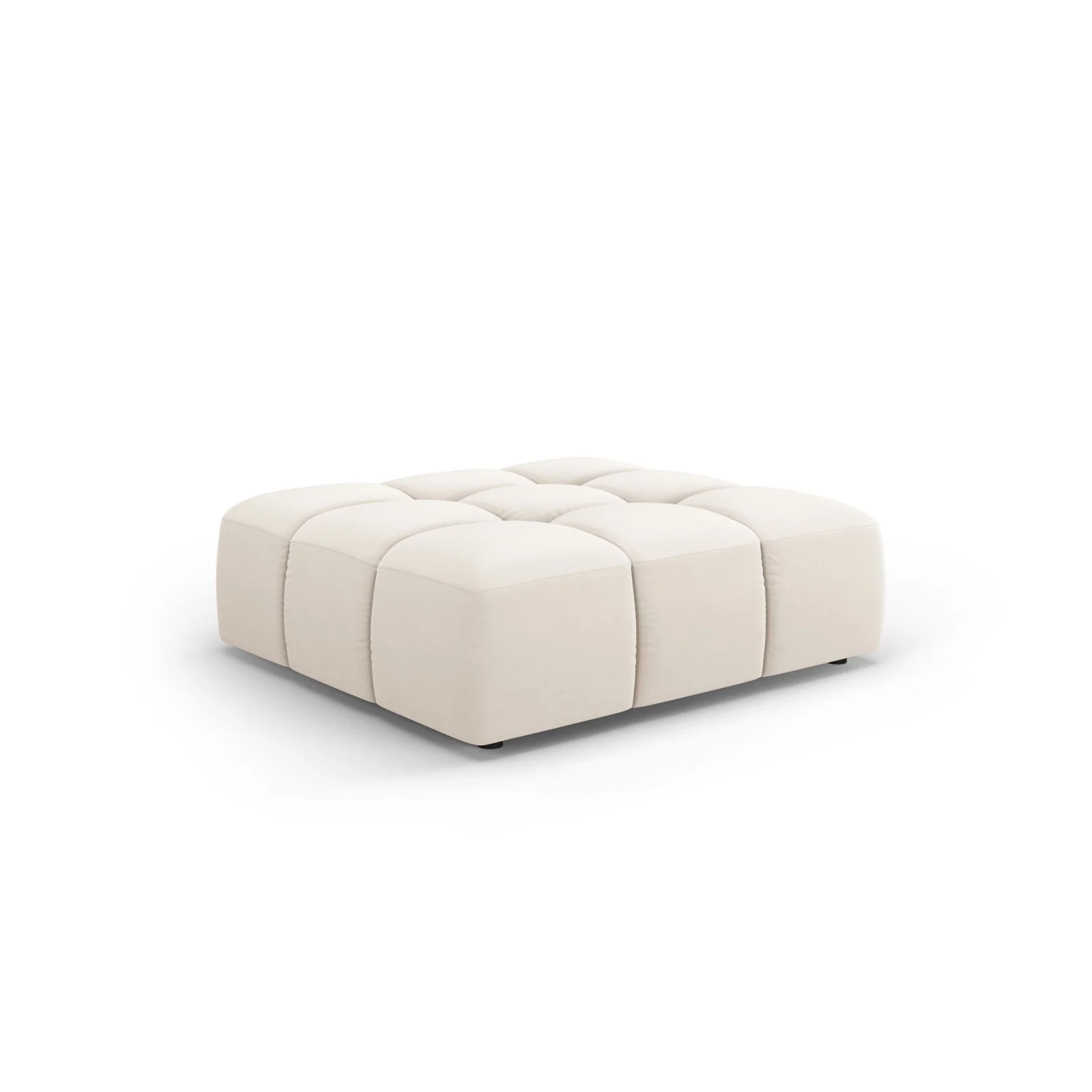 Moritz Pouf aus Samt oder Chenille, 96x96x38 cm - Image 32