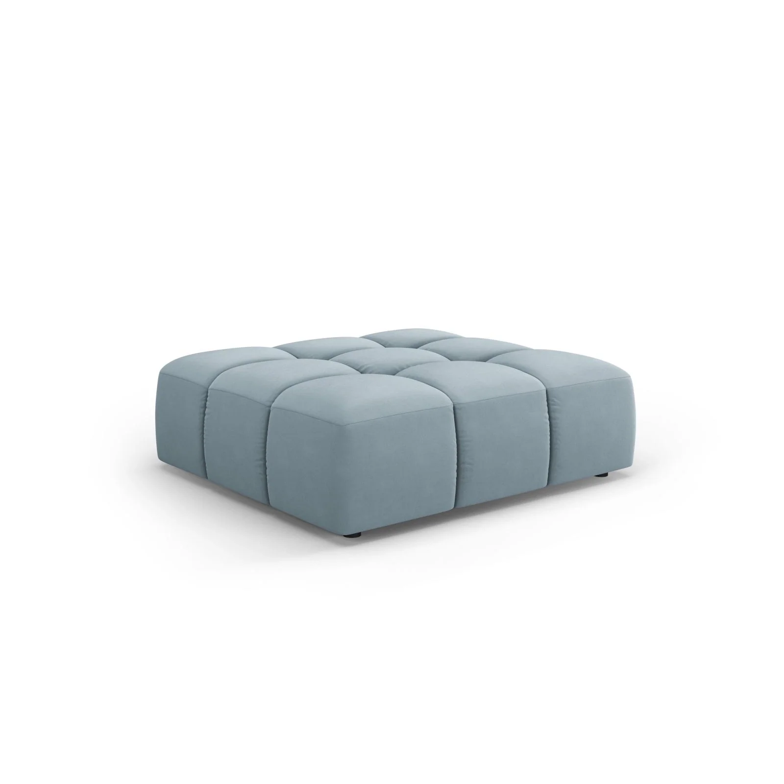 Moritz Pouf aus Samt oder Chenille, 96x96x38 cm - Image 44