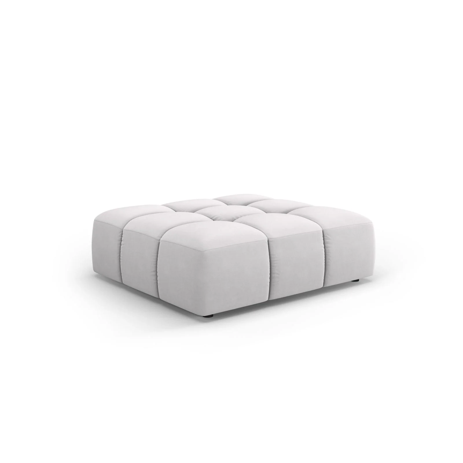 Moritz Pouf aus Samt oder Chenille, 96x96x38 cm - Image 48