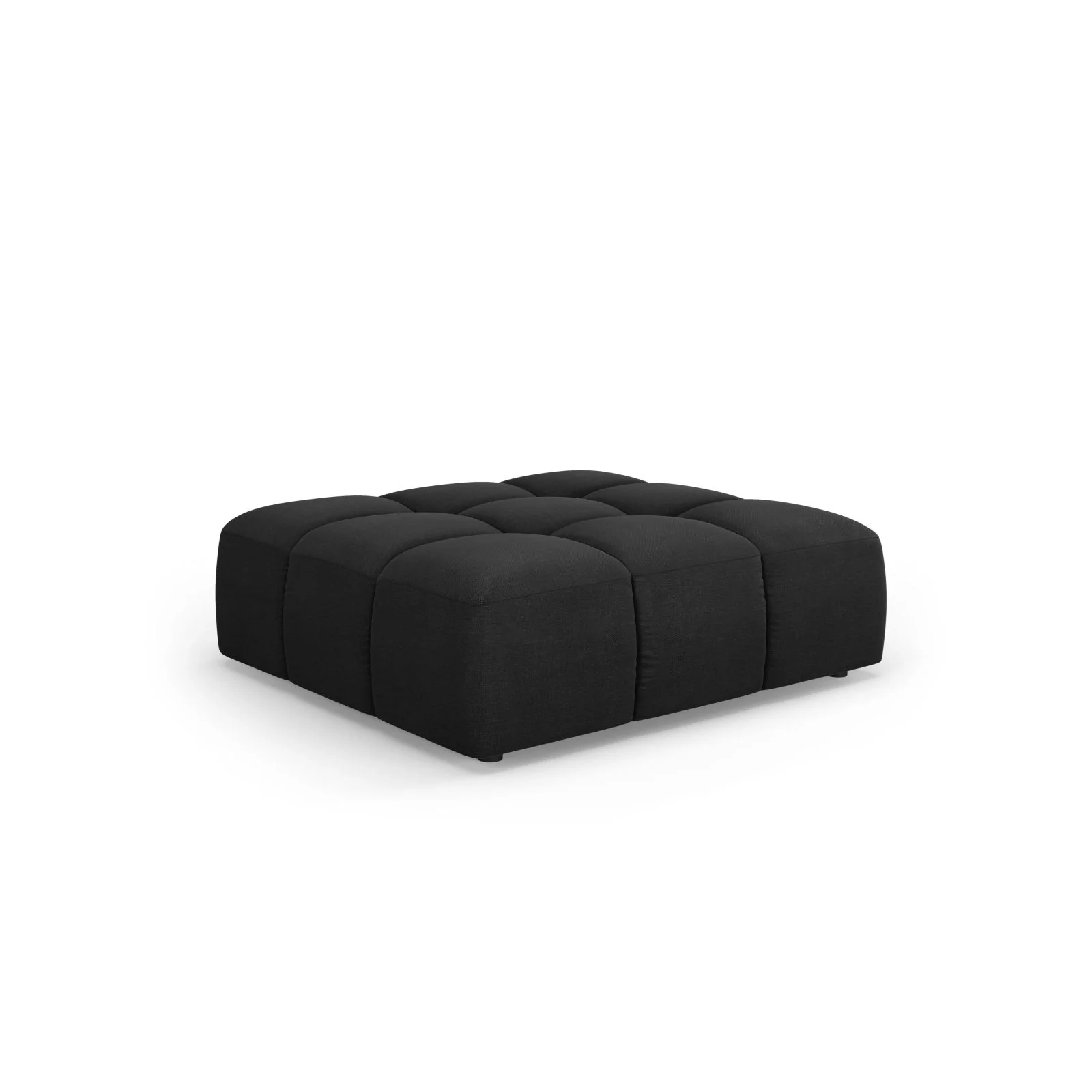 Moritz Pouf aus Samt oder Chenille, 96x96x38 cm - Image 5