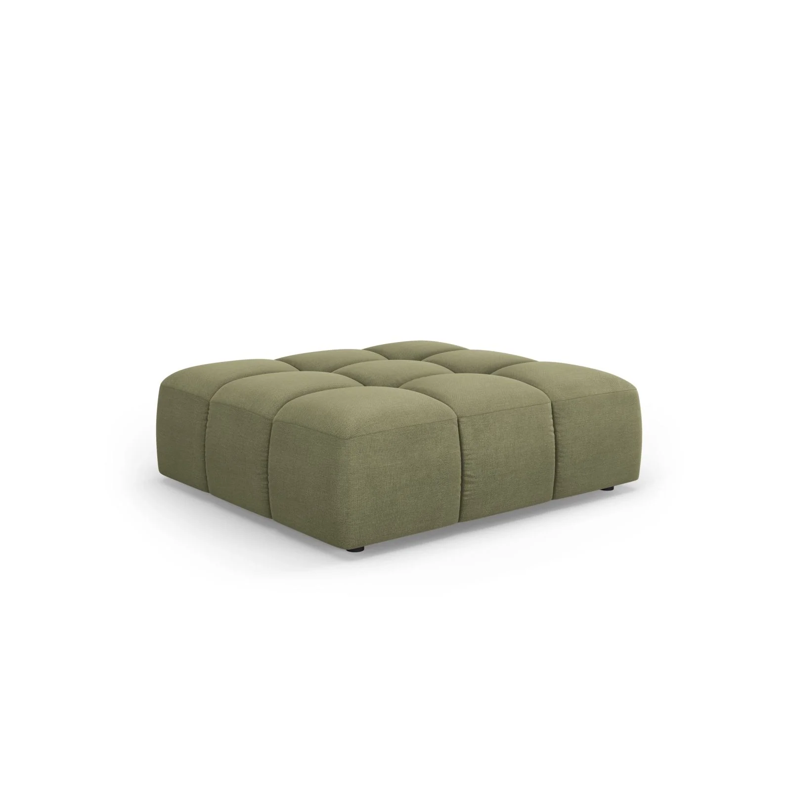 Moritz Pouf aus Samt oder Chenille, 96x96x38 cm - Image 8