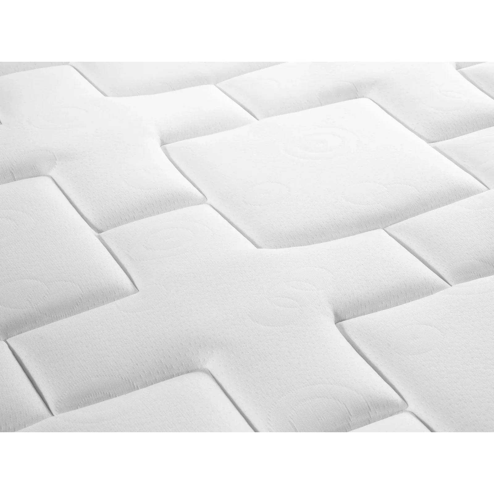 Mundi Matratze mit Taschenfederkern aus Strukturierter Stoff in Weiß und blau, 80x200 cm - Image 3