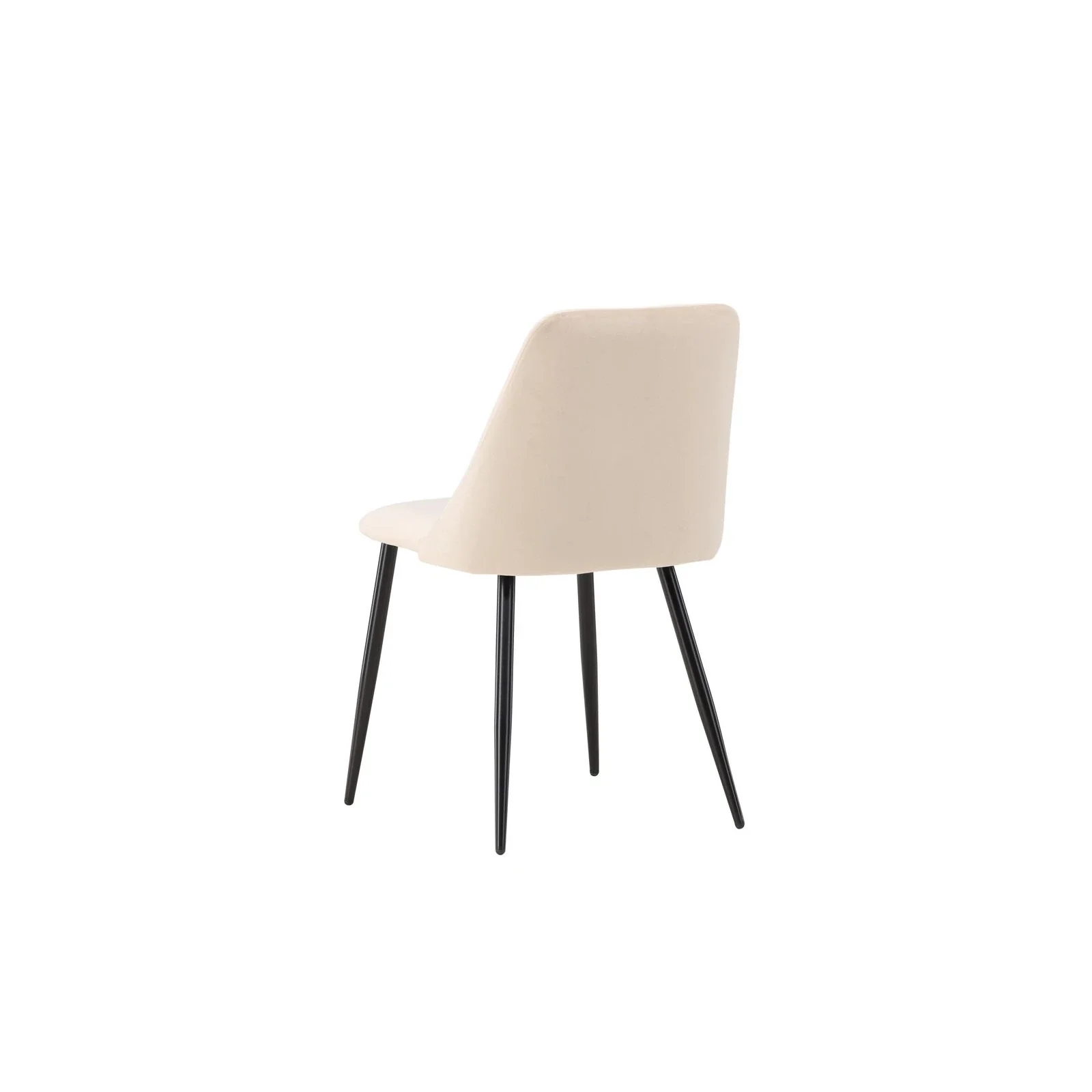 Nacht Esszimmerstuhl Schwarz / Beige Samt - Image 11