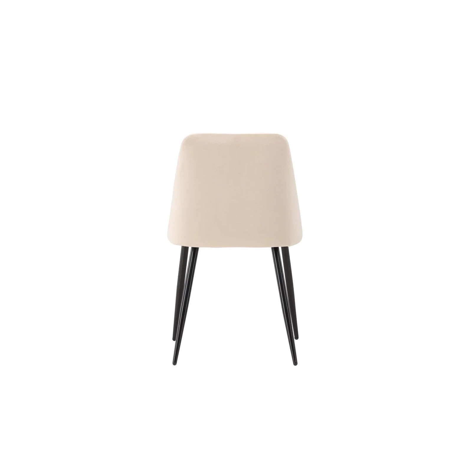 Nacht Esszimmerstuhl Schwarz / Beige Samt - Image 12