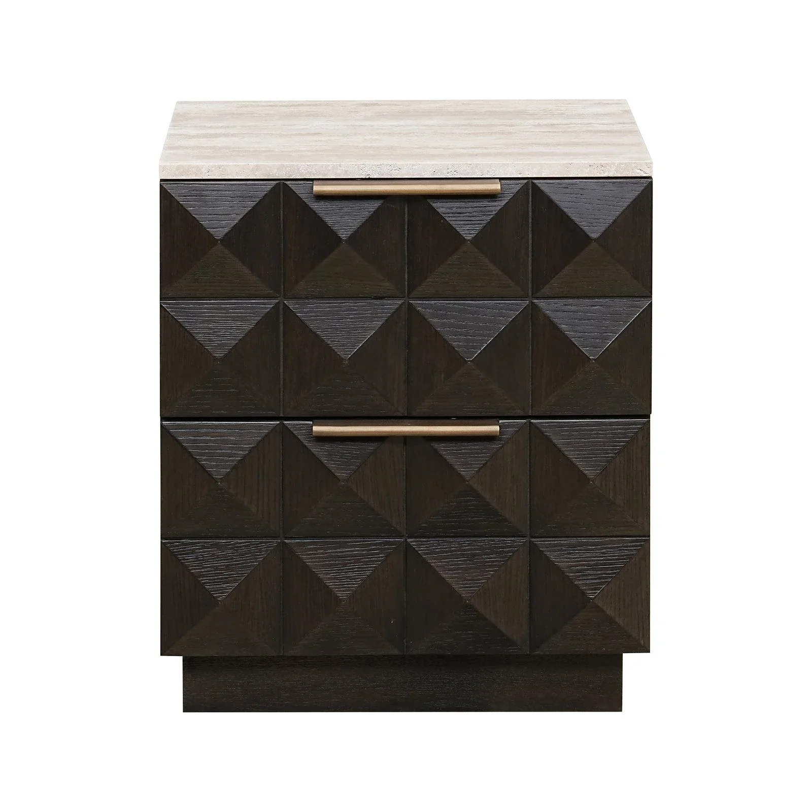 Nachttisch Claremont in braun, 53x44 cm