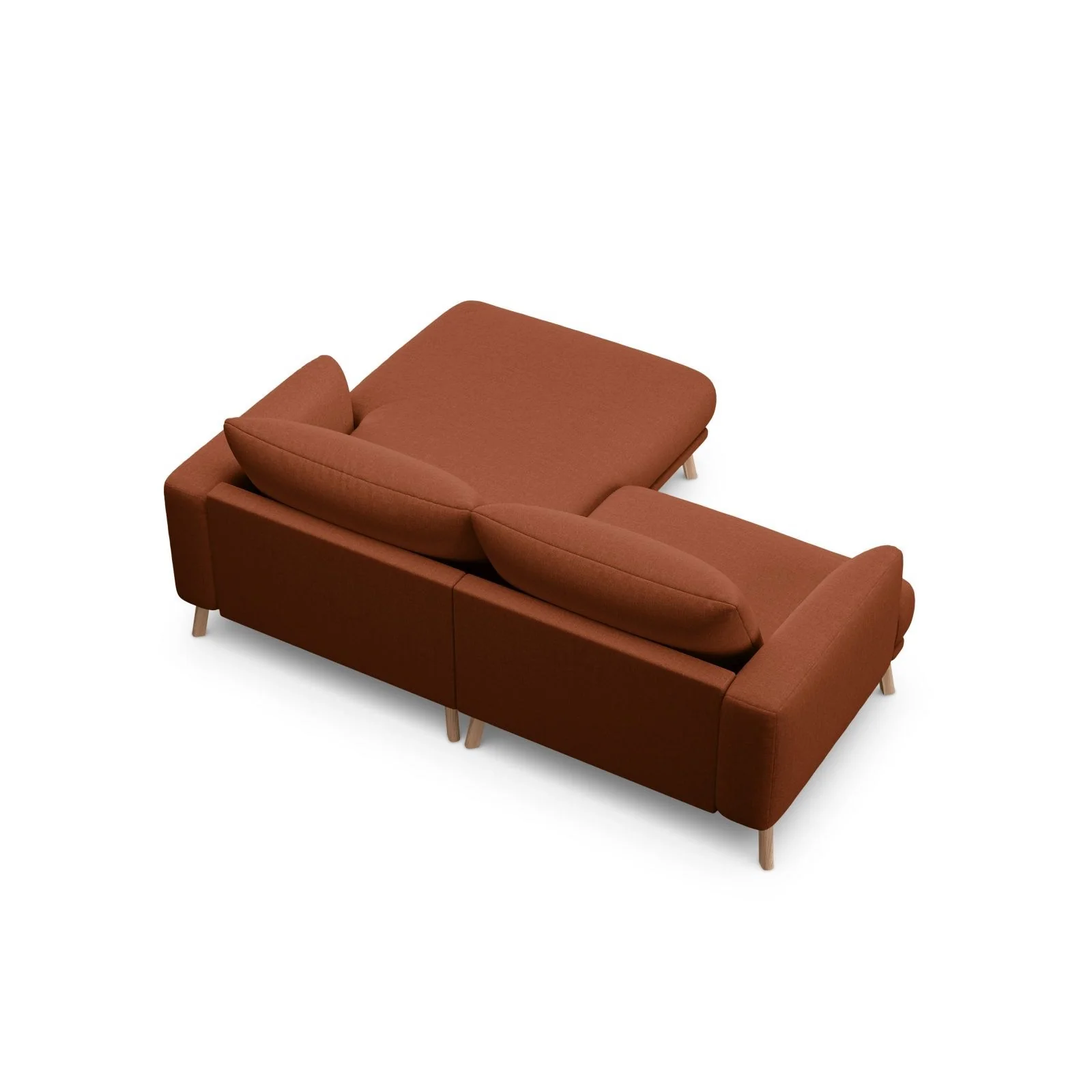 Naomi 3-Sitzer Ecksofa, Rechte Seite, aus Samt oder Strukturstoff, 200x170 cm - Image 17