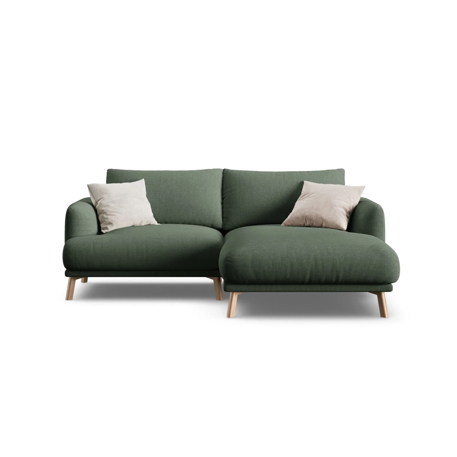 Naomi 3-Sitzer Ecksofa, Rechte Seite, aus Samt oder Strukturstoff, 200x170 cm - Image 19