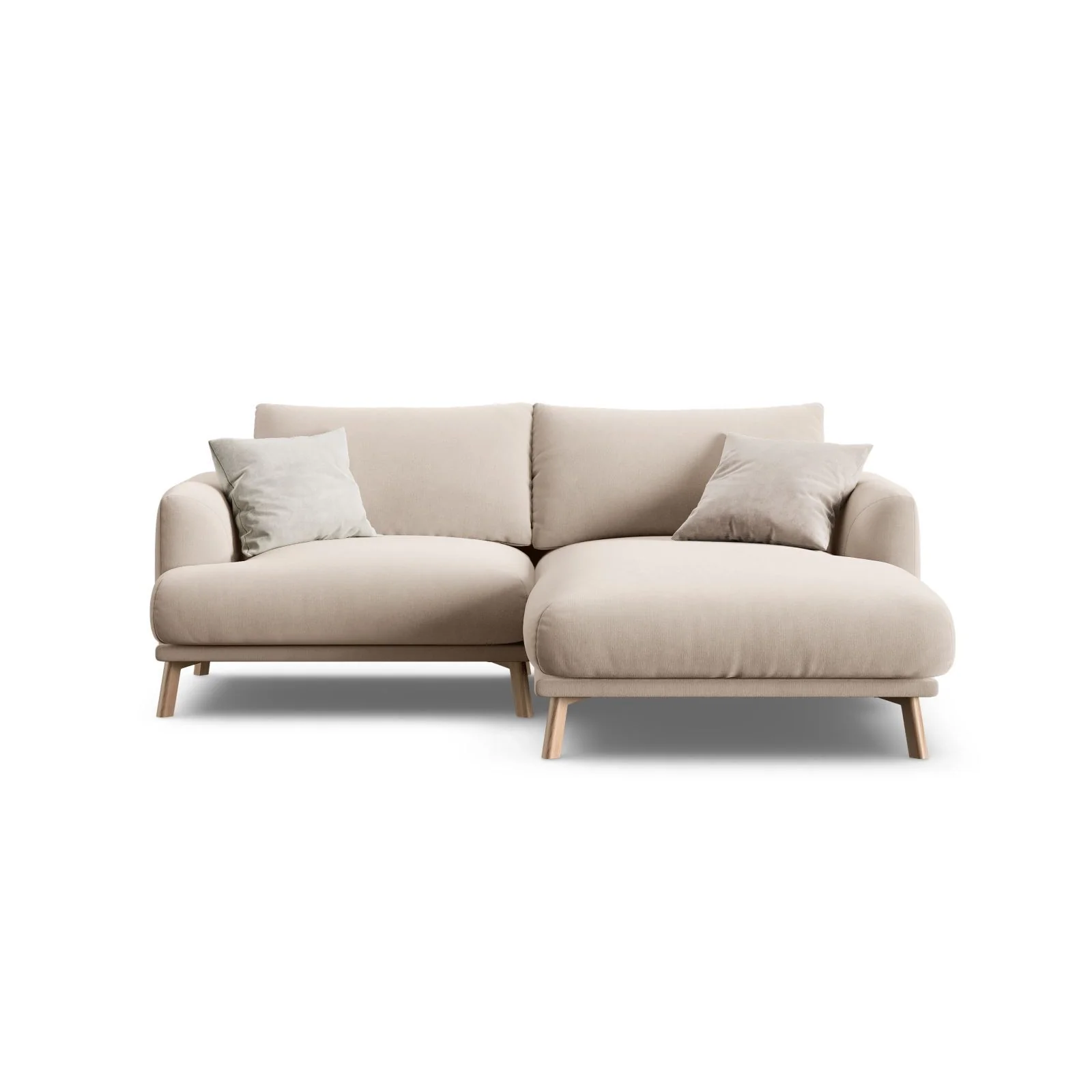 Naomi 3-Sitzer Ecksofa, Rechte Seite, aus Samt oder Strukturstoff, 200x170 cm - Image 25