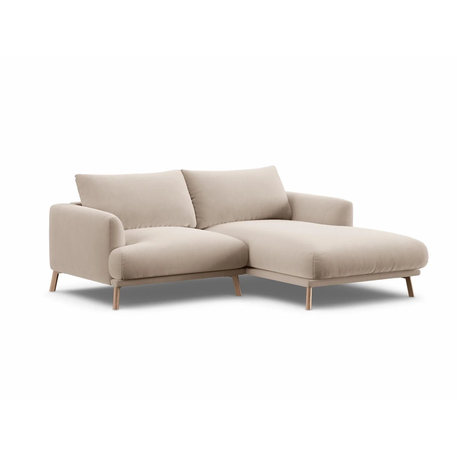 Naomi 3-Sitzer Ecksofa, Rechte Seite, aus Samt oder Strukturstoff, 200x170 cm - Image 28