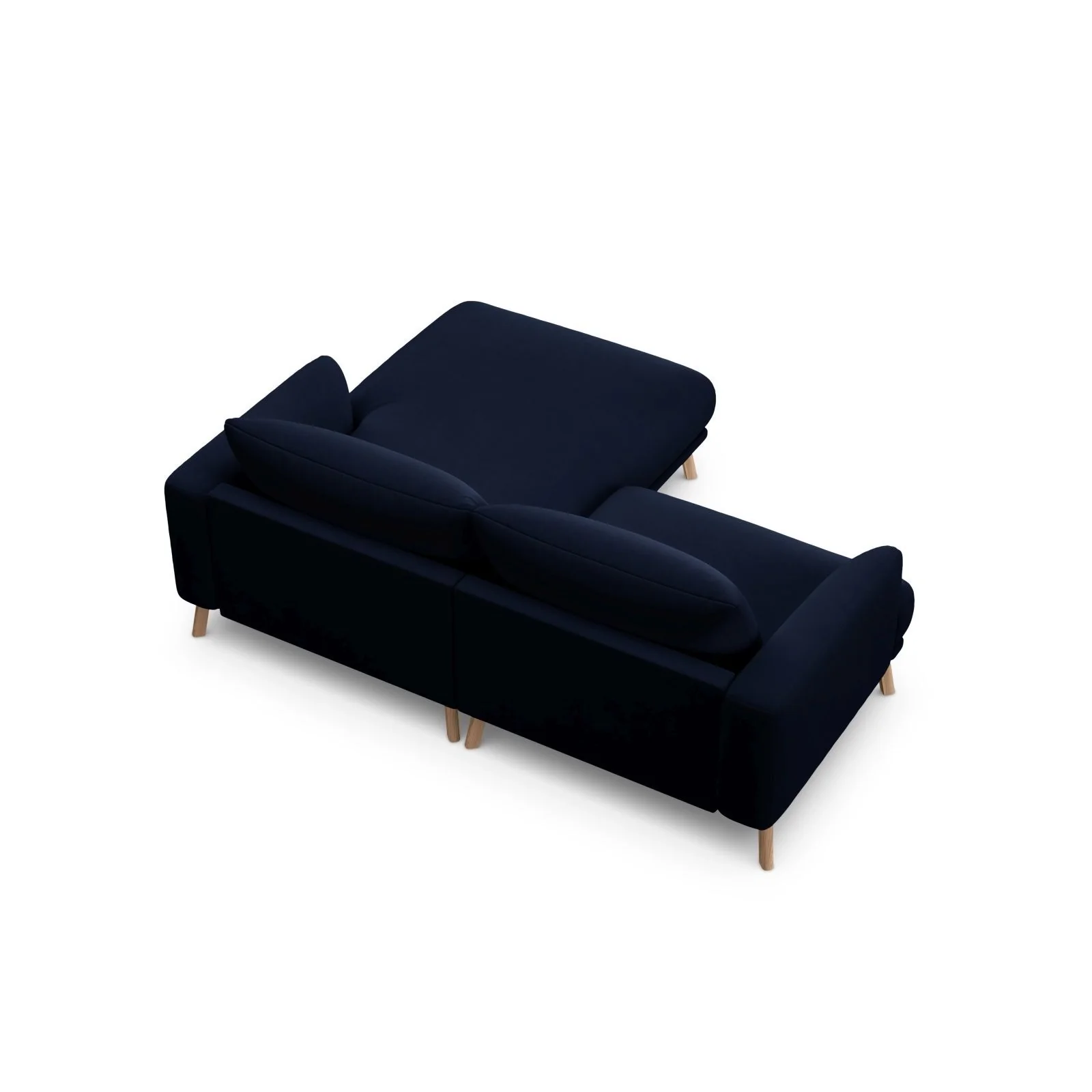 Naomi 3-Sitzer Ecksofa, Rechte Seite, aus Samt oder Strukturstoff, 200x170 cm - Image 35