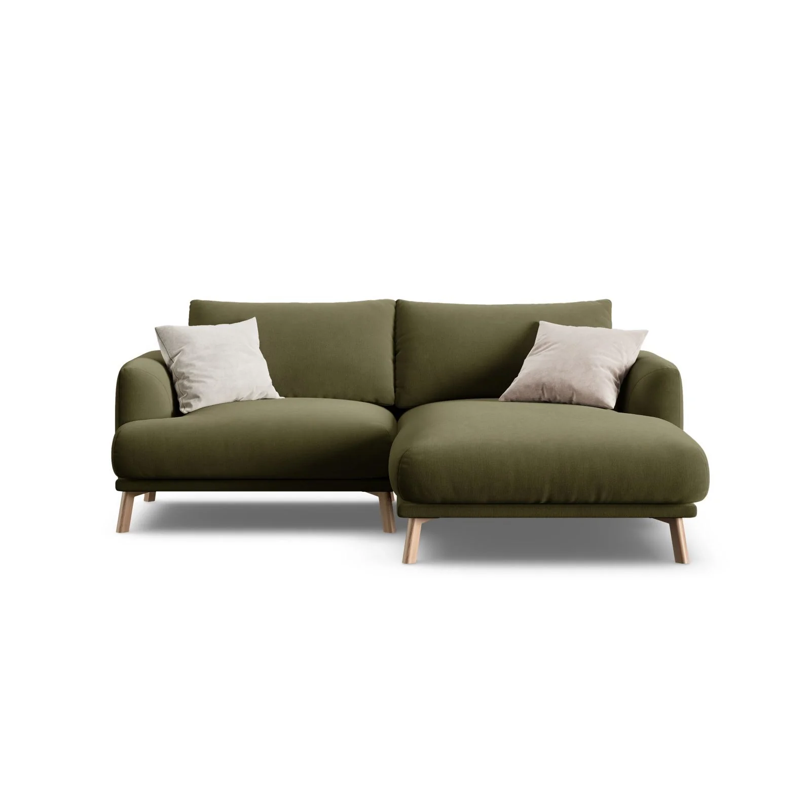 Naomi 3-Sitzer Ecksofa, Rechte Seite, aus Samt oder Strukturstoff, 200x170 cm - Image 37