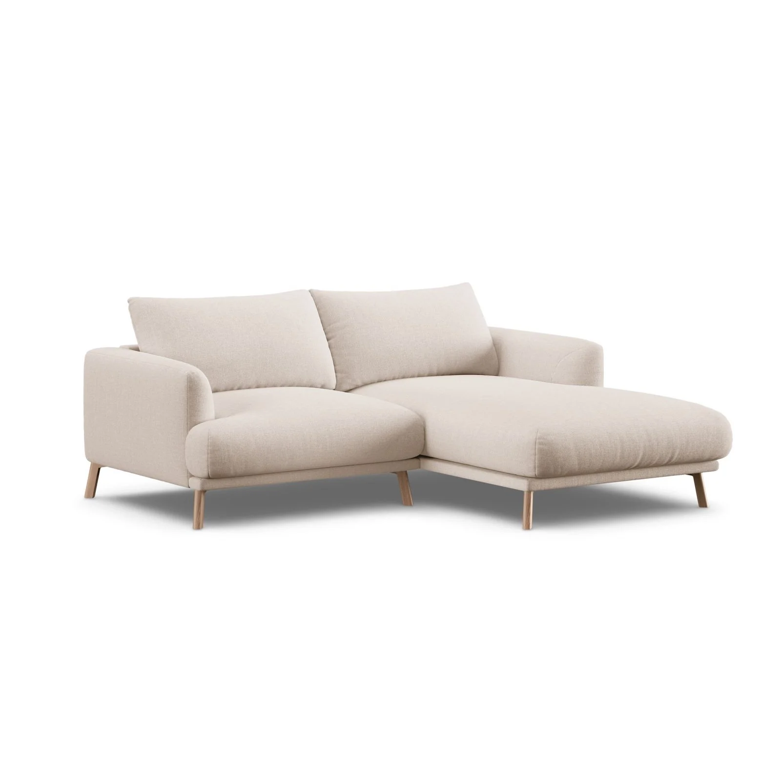 Naomi 3-Sitzer Ecksofa, Rechte Seite, aus Samt oder Strukturstoff, 200x170 cm - Image 4