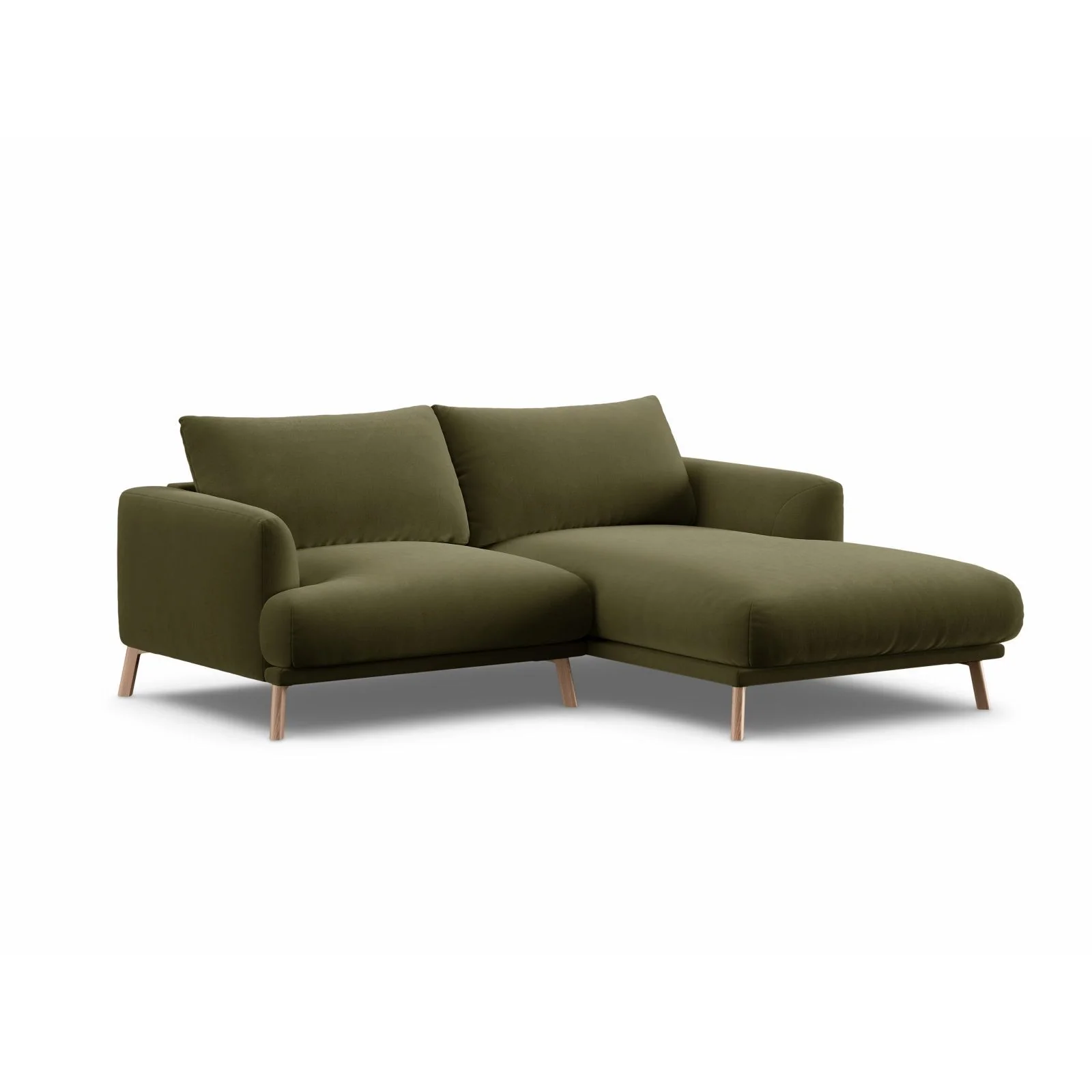 Naomi 3-Sitzer Ecksofa, Rechte Seite, aus Samt oder Strukturstoff, 200x170 cm - Image 40