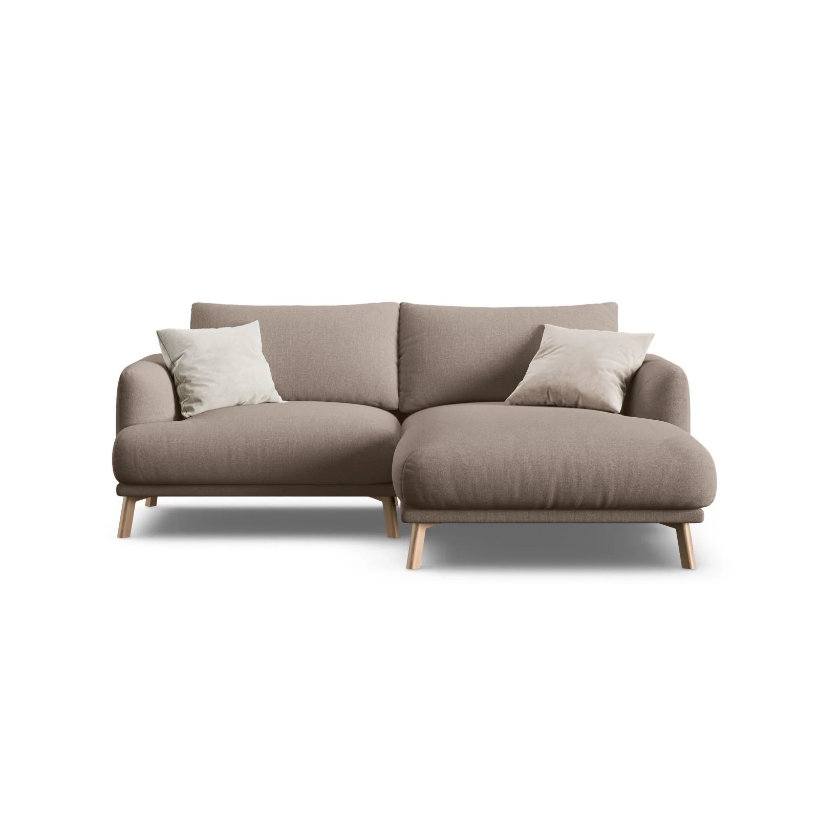 Naomi 3-Sitzer Ecksofa, Rechte Seite, aus Samt oder Strukturstoff, 200x170 cm - Image 7
