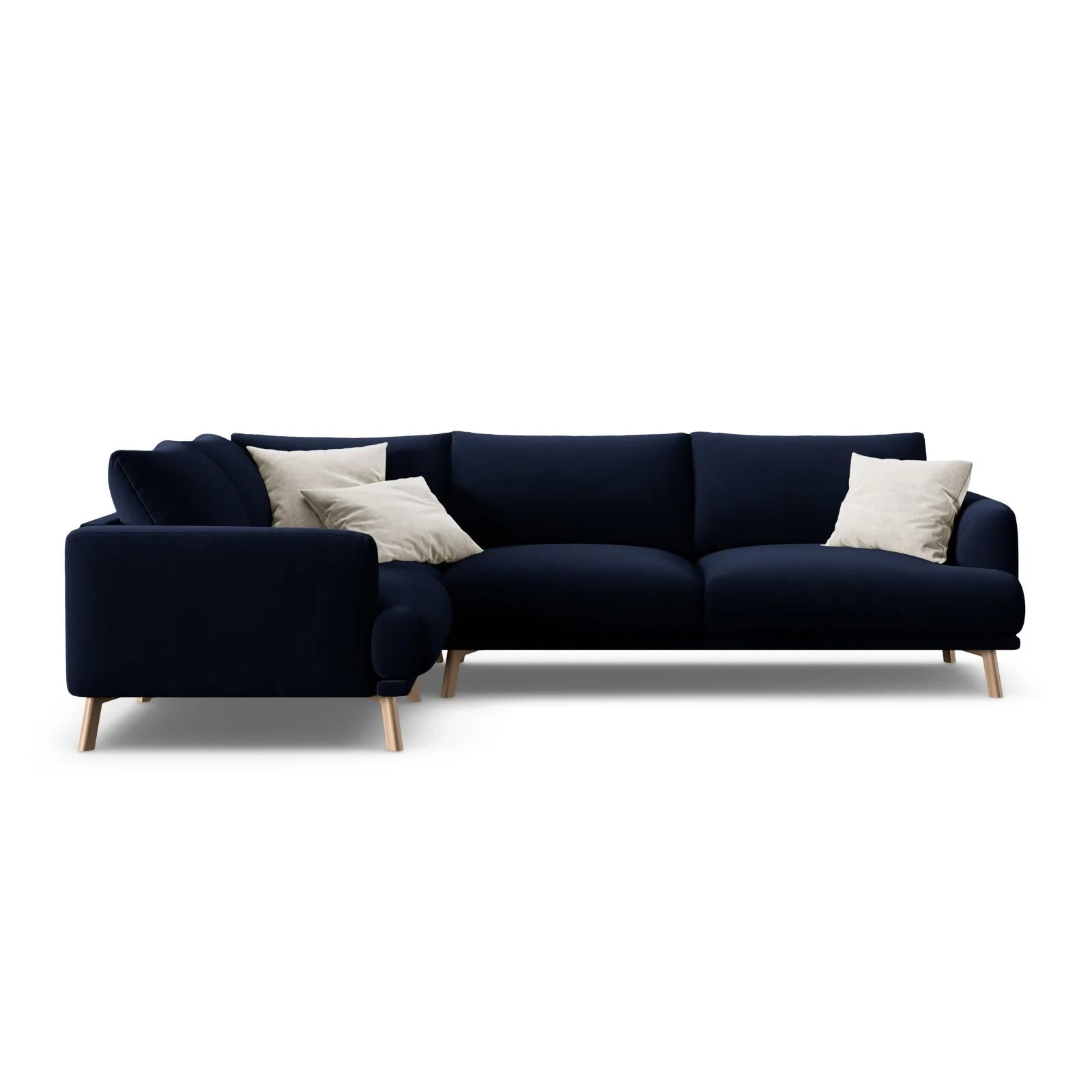 Naomi 4-Sitzer Ecksofa, Linke Seite, aus Samt oder Strukturstoff, 280x195 cm - Image 31