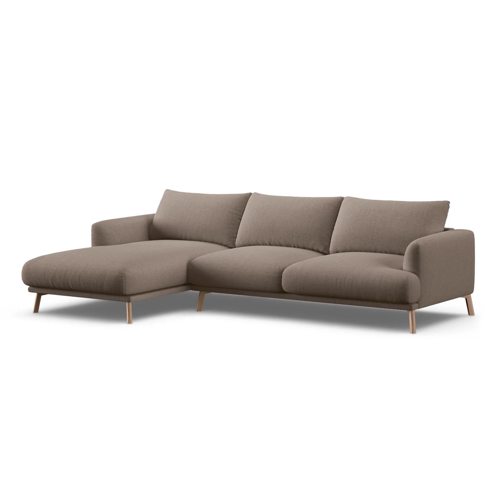 Naomi 4-Sitzer Ecksofa, Linke Seite, aus Samt oder Strukturstoff, 285x170 cm - Image 10