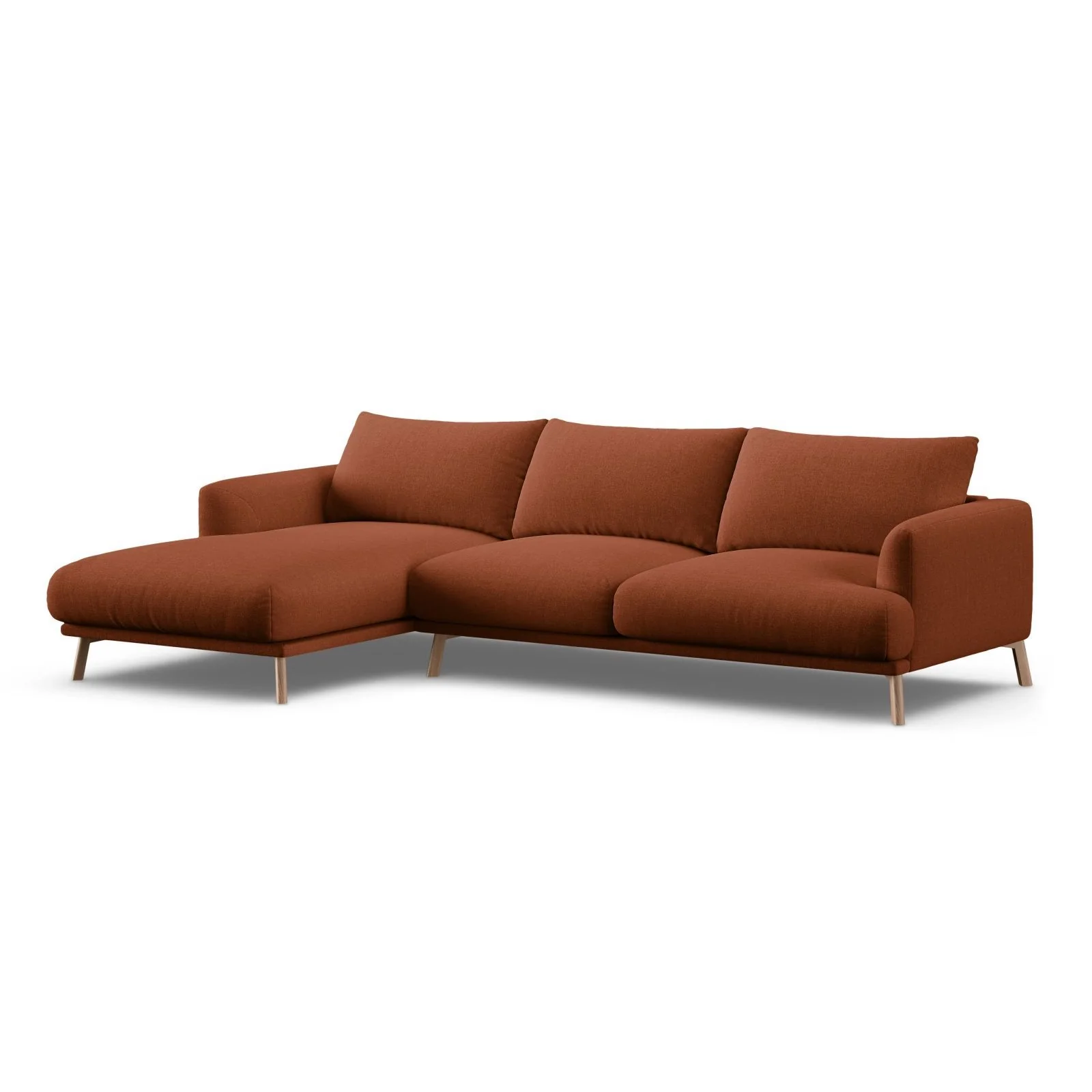 Naomi 4-Sitzer Ecksofa, Linke Seite, aus Samt oder Strukturstoff, 285x170 cm - Image 16