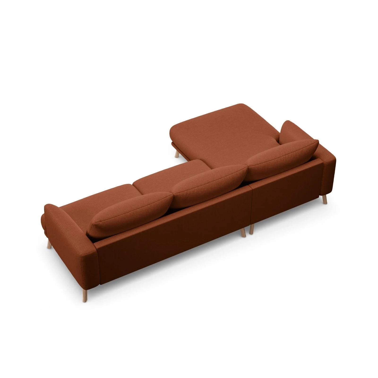 Naomi 4-Sitzer Ecksofa, Linke Seite, aus Samt oder Strukturstoff, 285x170 cm - Image 17