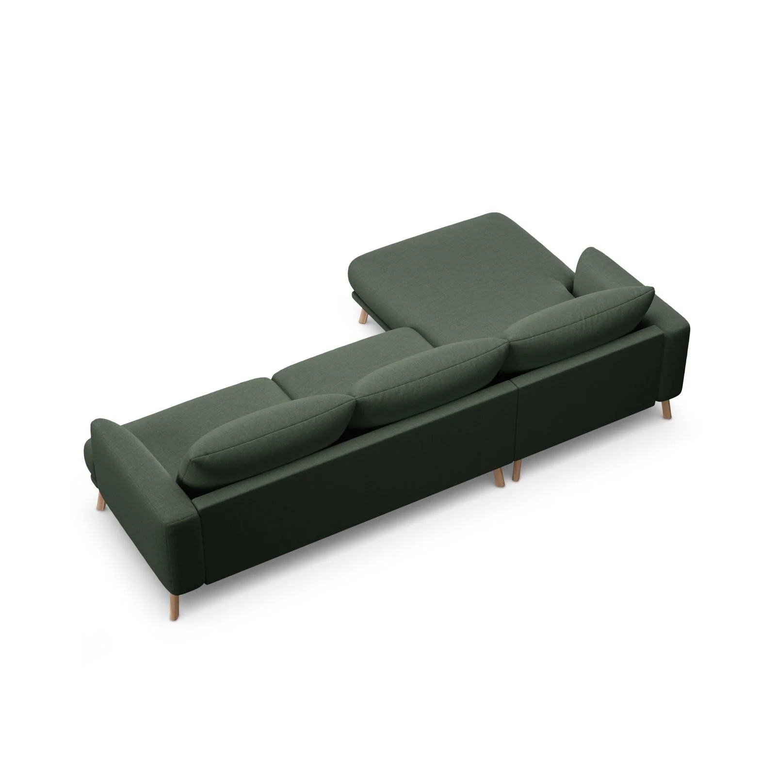 Naomi 4-Sitzer Ecksofa, Linke Seite, aus Samt oder Strukturstoff, 285x170 cm - Image 23