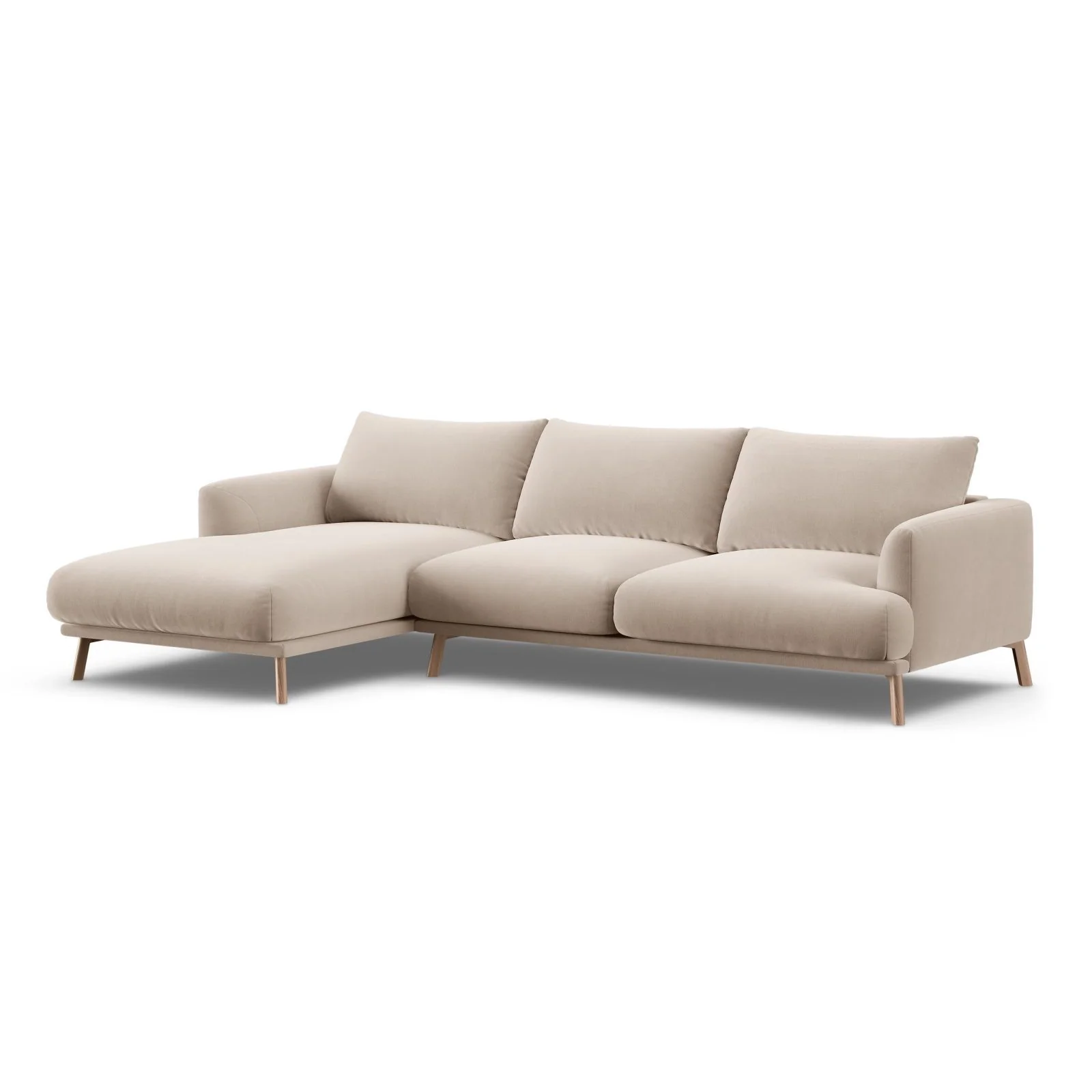 Naomi 4-Sitzer Ecksofa, Linke Seite, aus Samt oder Strukturstoff, 285x170 cm - Image 28
