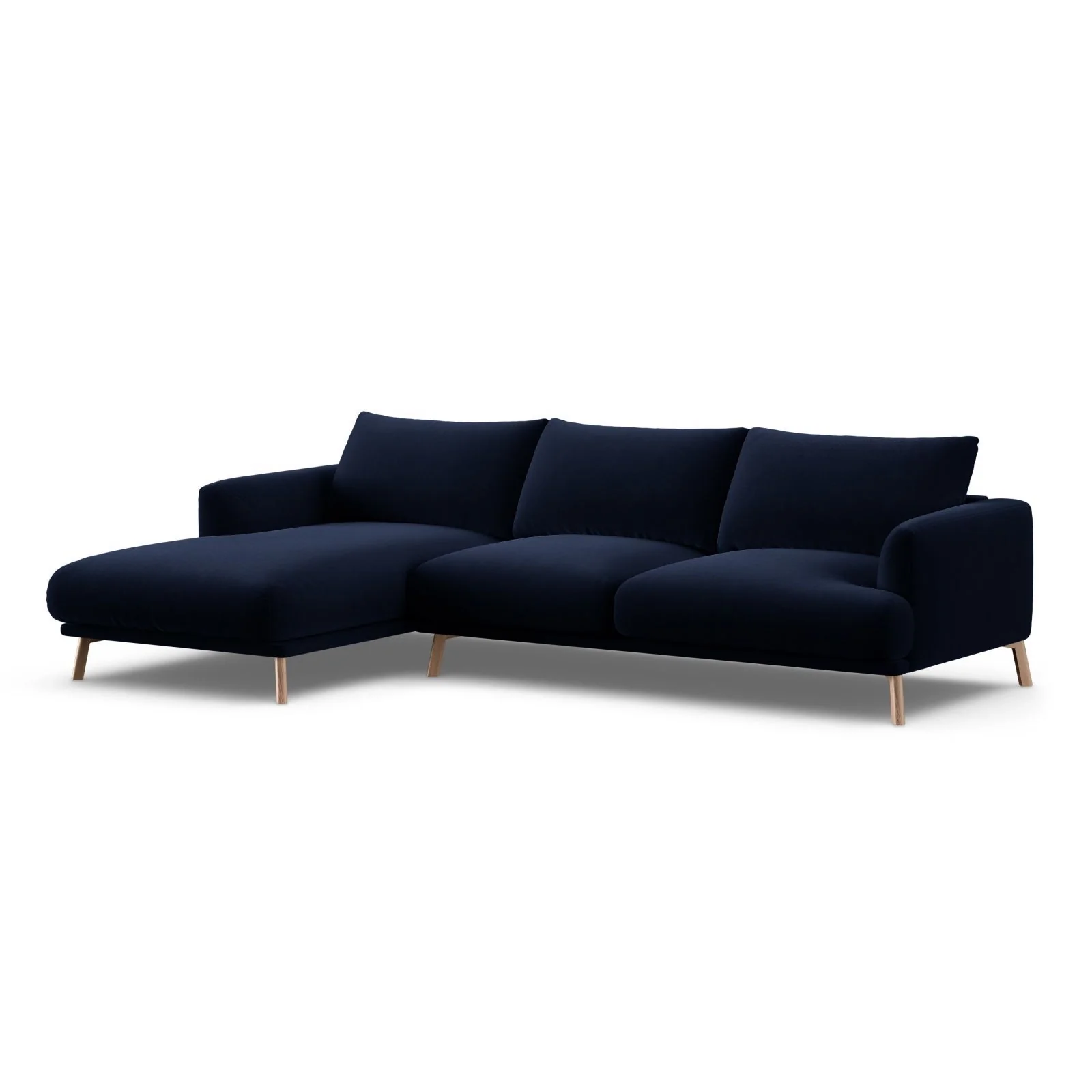 Naomi 4-Sitzer Ecksofa, Linke Seite, aus Samt oder Strukturstoff, 285x170 cm - Image 34