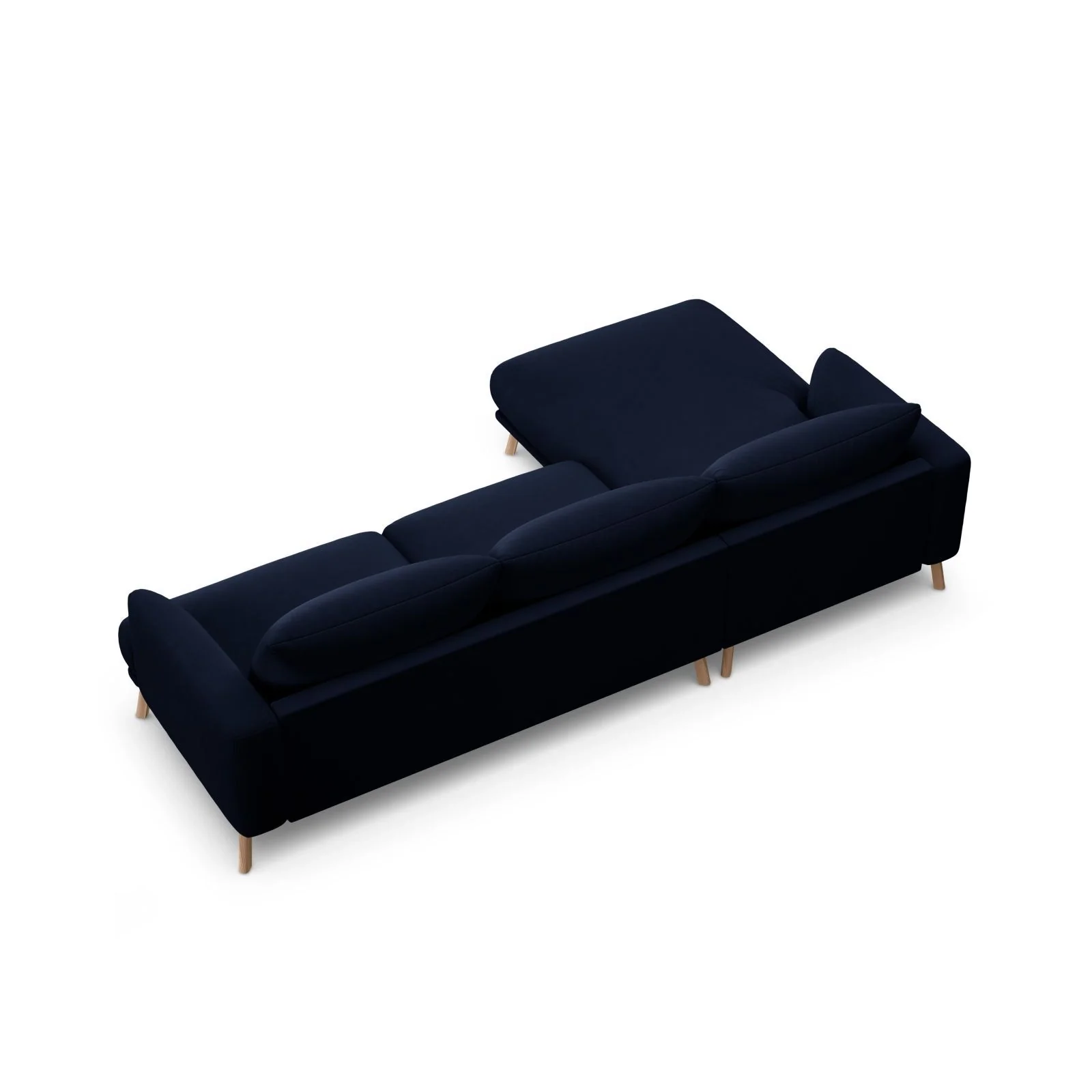 Naomi 4-Sitzer Ecksofa, Linke Seite, aus Samt oder Strukturstoff, 285x170 cm - Image 35