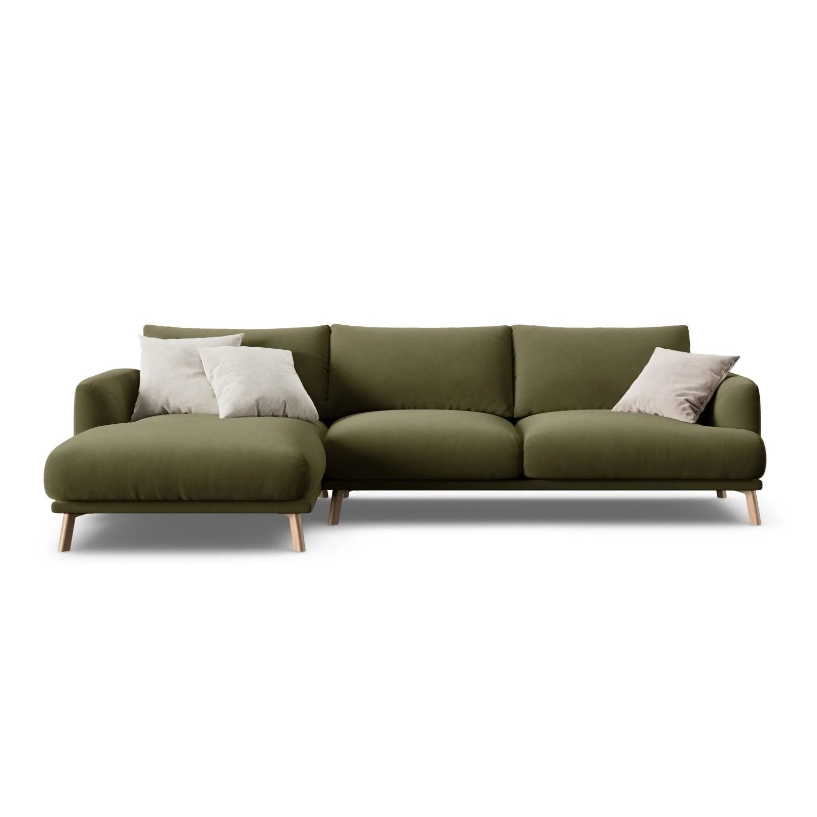 Naomi 4-Sitzer Ecksofa, Linke Seite, aus Samt oder Strukturstoff, 285x170 cm - Image 37