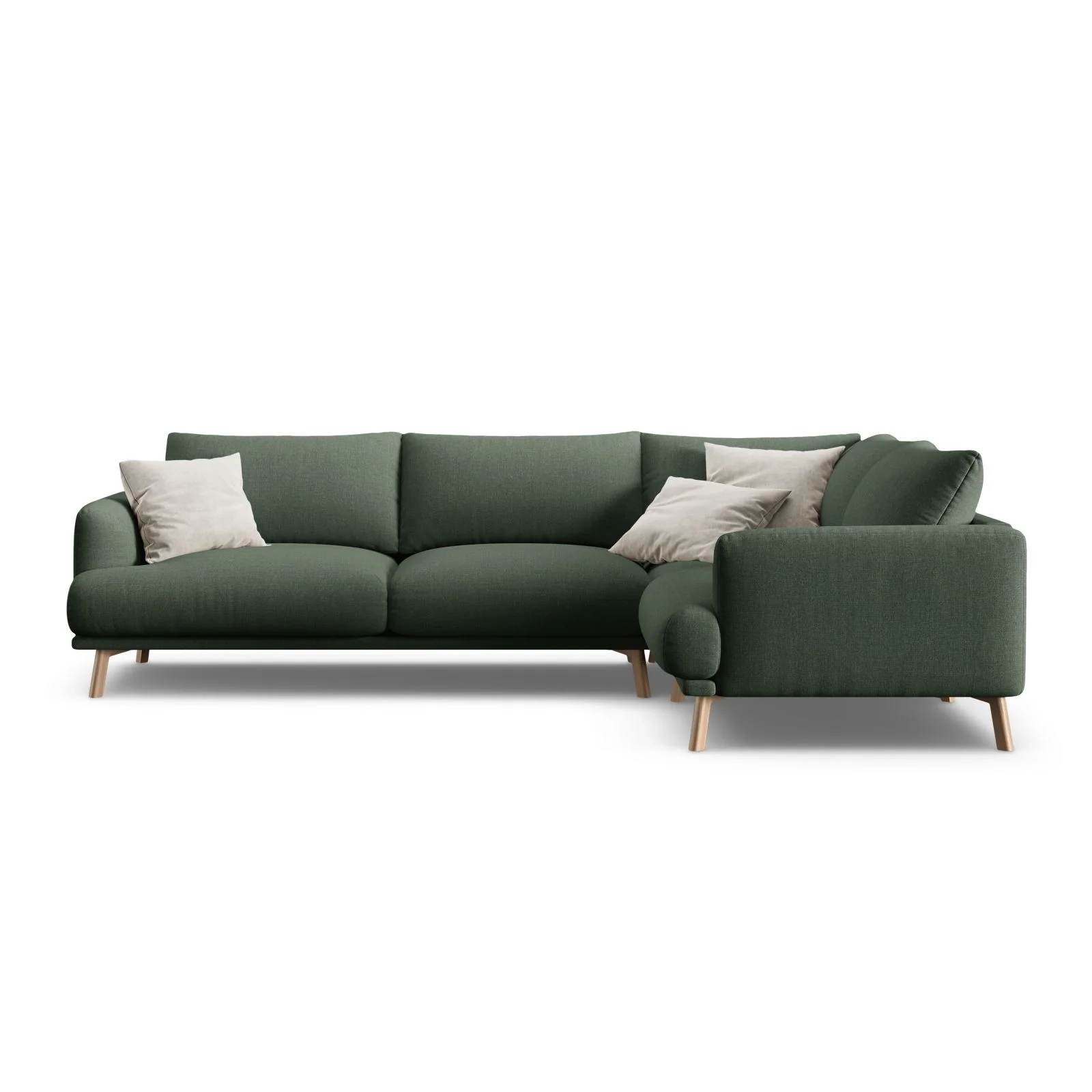 Naomi 4-Sitzer Ecksofa, Rechte Seite, aus Samt oder Strukturstoff, 280x195 cm - Image 19