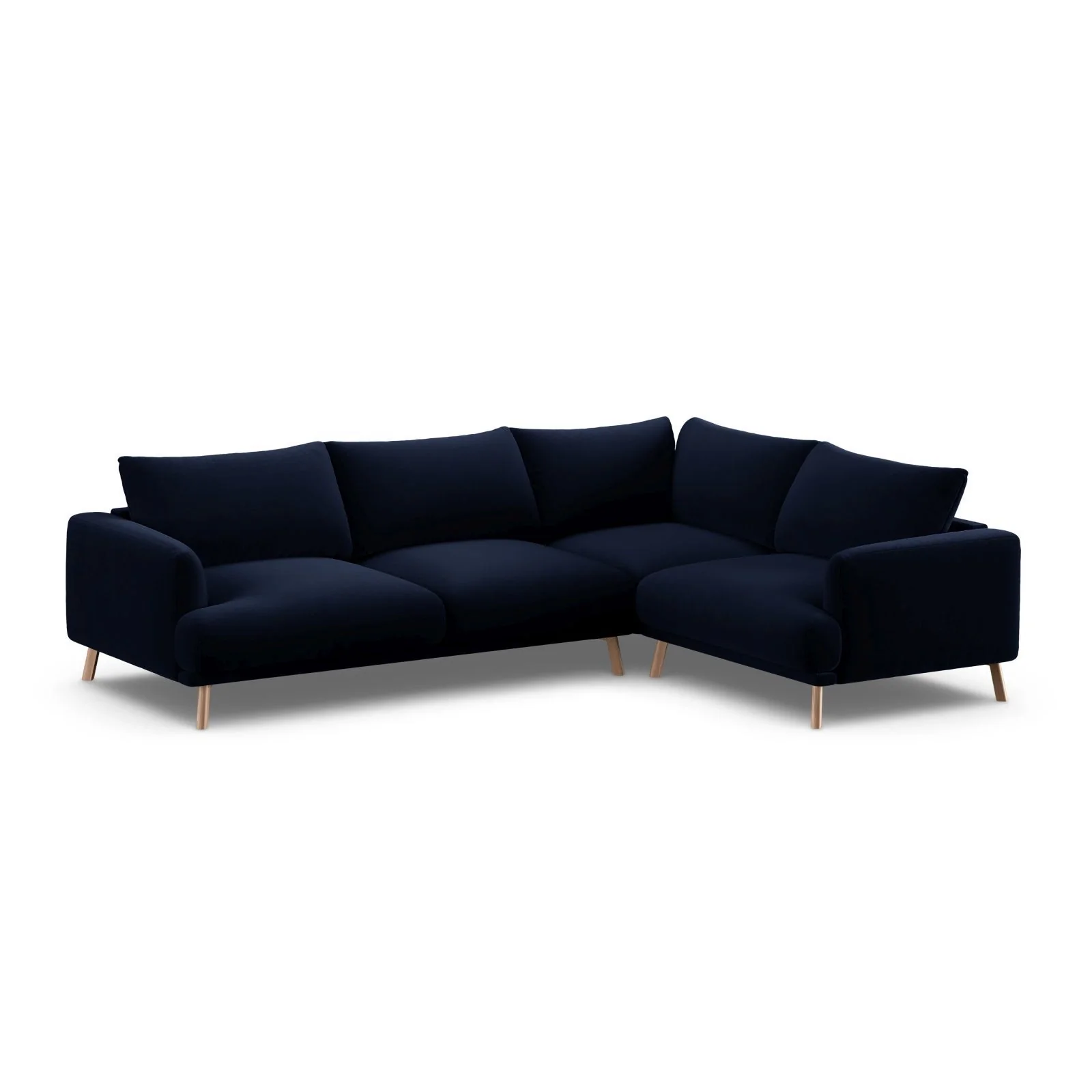 Naomi 4-Sitzer Ecksofa, Rechte Seite, aus Samt oder Strukturstoff, 280x195 cm - Image 34