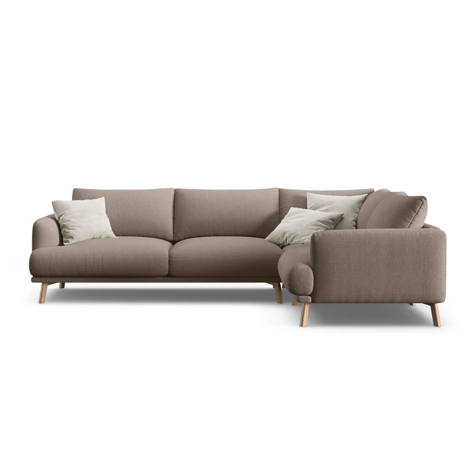 Naomi 4-Sitzer Ecksofa, Rechte Seite, aus Samt oder Strukturstoff, 280x195 cm - Image 7