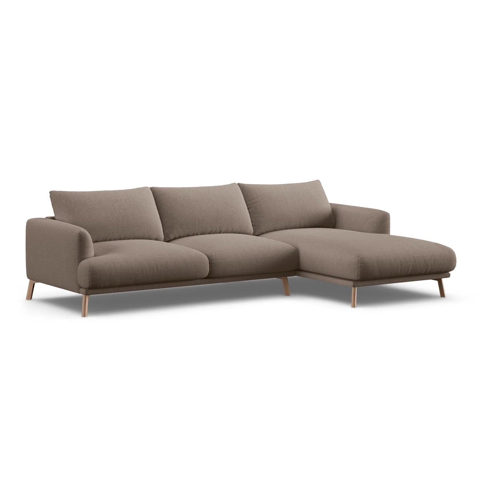 Naomi 4-Sitzer Ecksofa, Rechte Seite, aus Samt oder Strukturstoff, 285x170 cm - Image 10