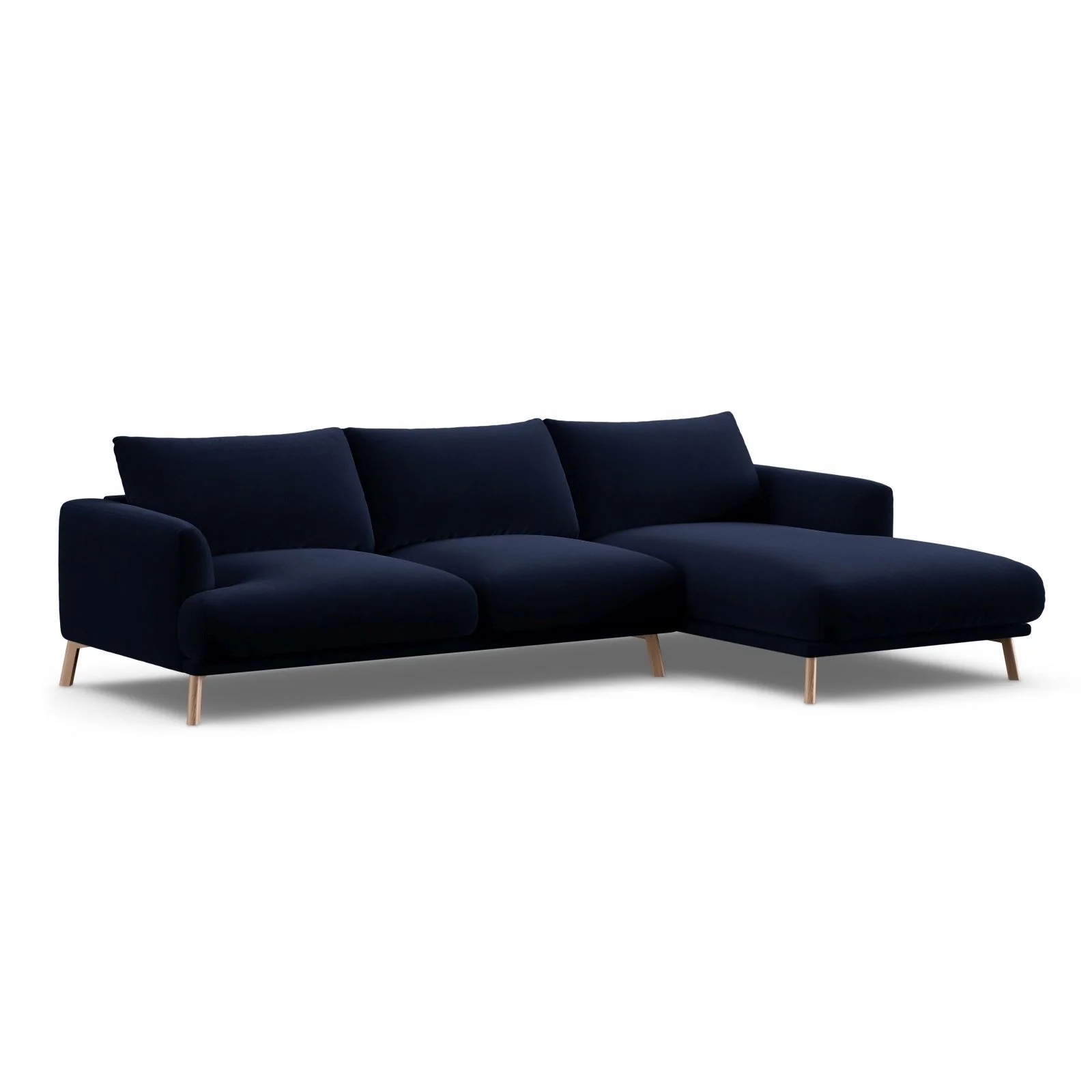 Naomi 4-Sitzer Ecksofa, Rechte Seite, aus Samt oder Strukturstoff, 285x170 cm - Image 34