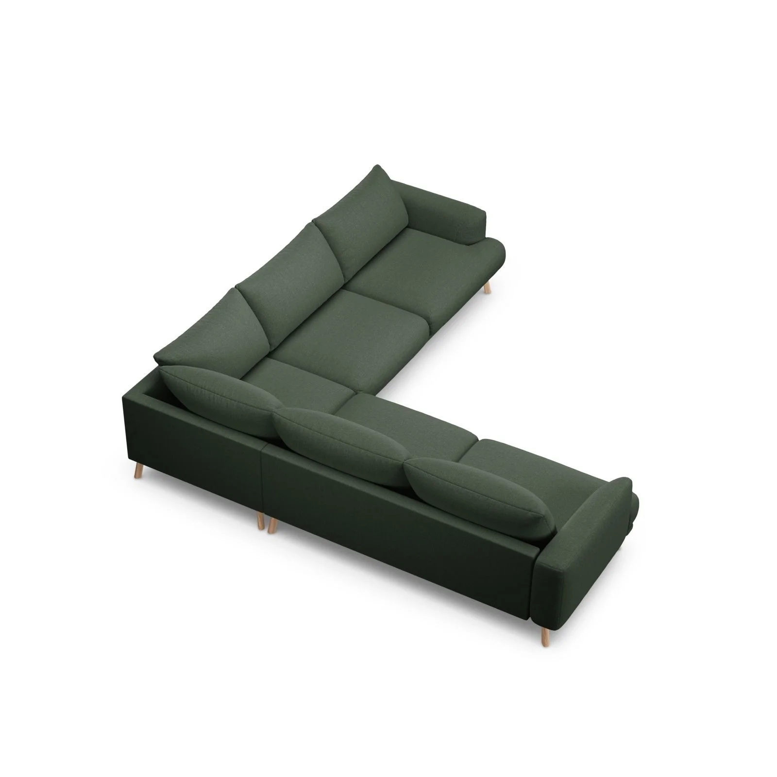 Naomi 5-Sitzer Ecksofa, Symmetrisch, aus Samt oder Strukturstoff, 280x280 cm - Image 23