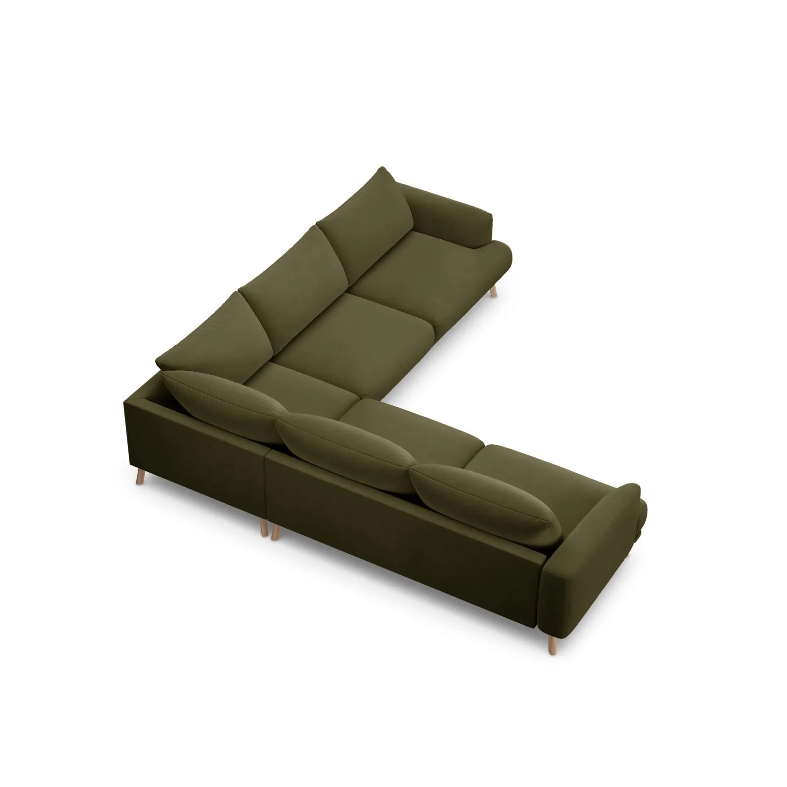 Naomi 5-Sitzer Ecksofa, Symmetrisch, aus Samt oder Strukturstoff, 280x280 cm - Image 41