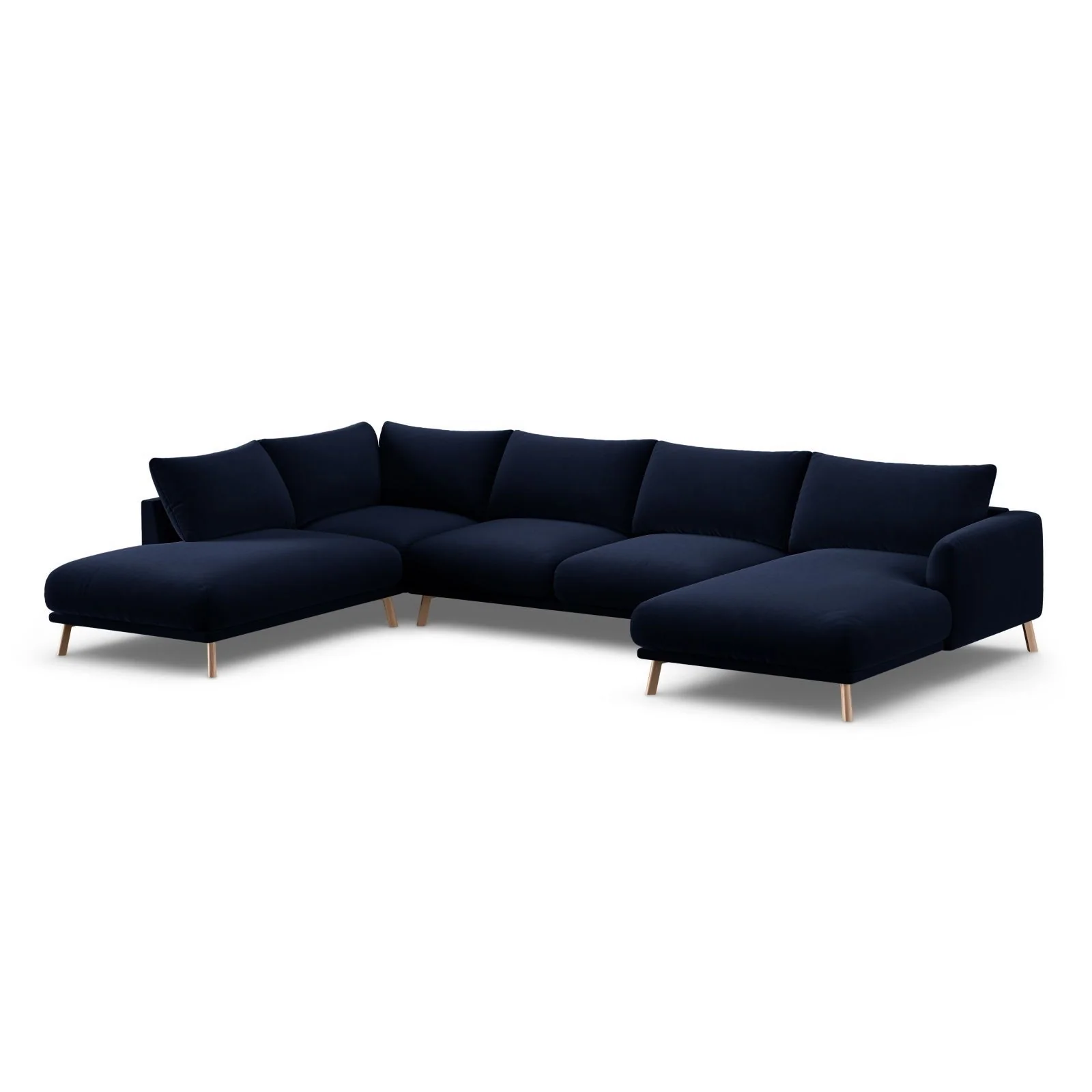Naomi 6-Sitzer Panoramasofa, Linke Seite, aus Samt oder Strukturstoff, 365x235 cm - Image 34