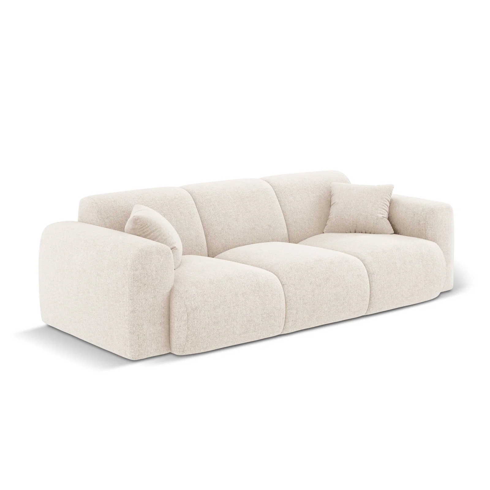 Nolio 3-Sitzer Sofa aus Samt oder Chenille, 235x95x72 cm - Image 4