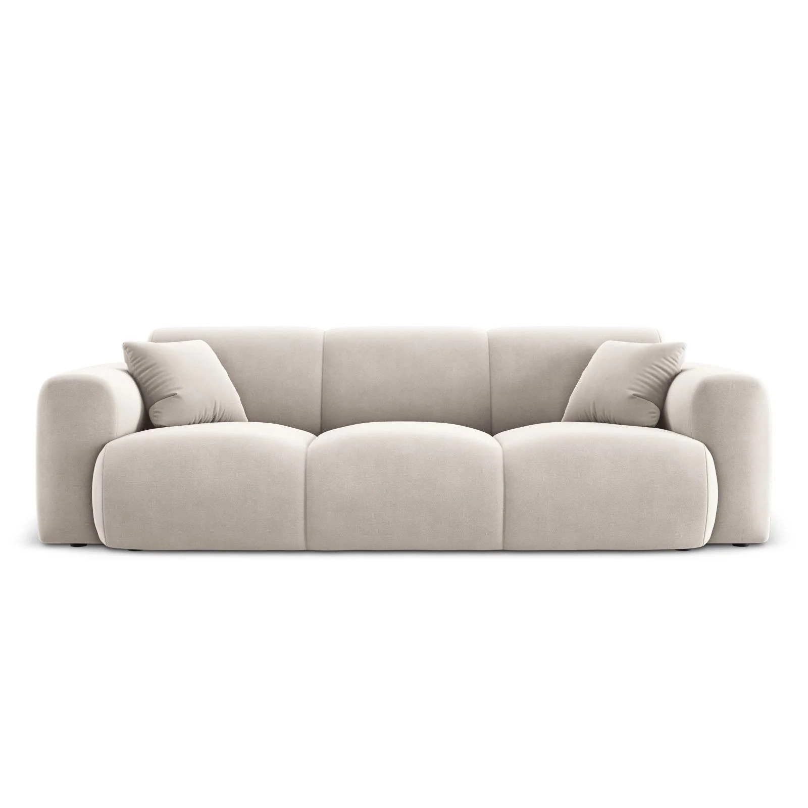 Nolio 3-Sitzer Sofa aus Samt oder Chenille, 235x95x72 cm - Image 55