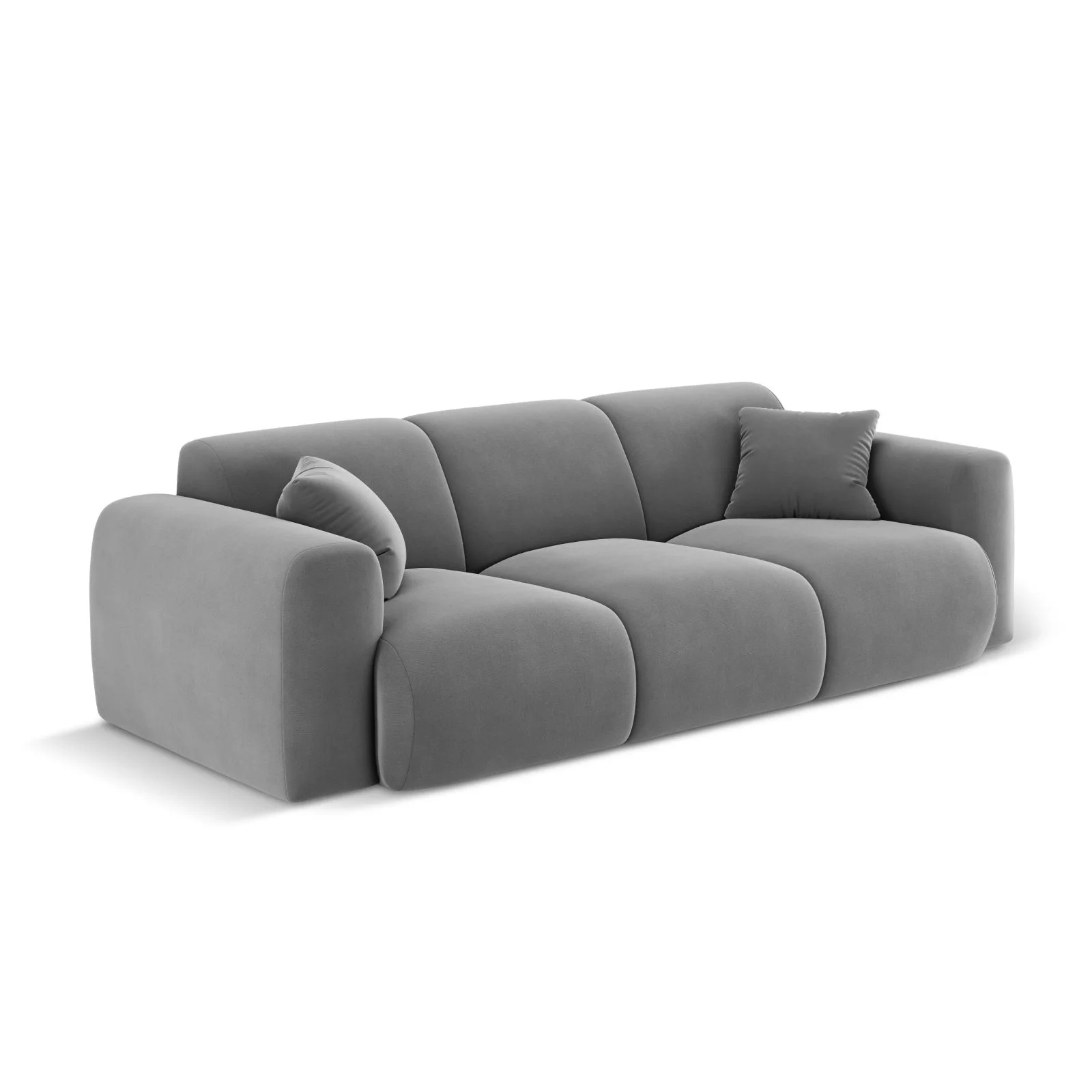 Nolio 3-Sitzer Sofa aus Samt oder Chenille, 235x95x72 cm - Image 64