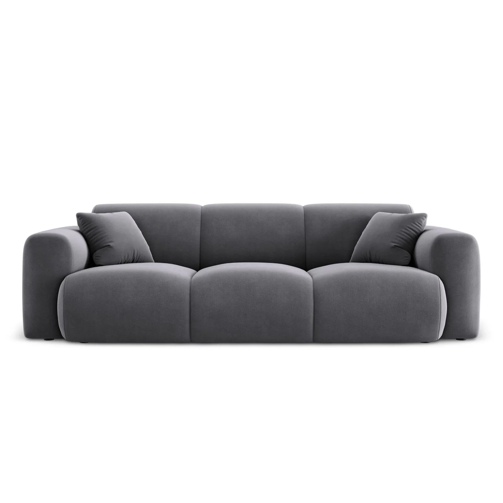 Nolio 3-Sitzer Sofa aus Samt oder Chenille, 235x95x72 cm - Image 67