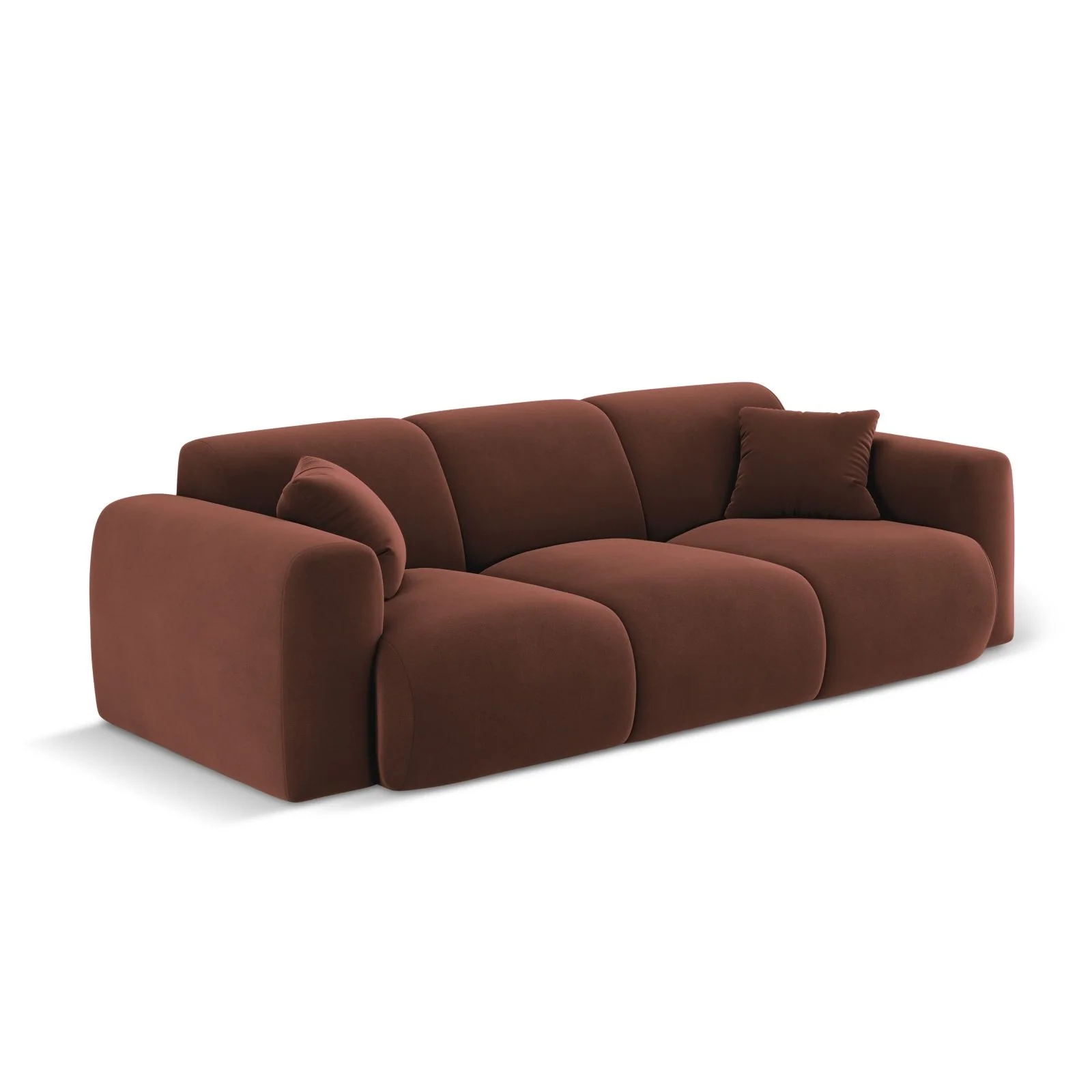 Nolio 3-Sitzer Sofa aus Samt oder Chenille, 235x95x72 cm - Image 76