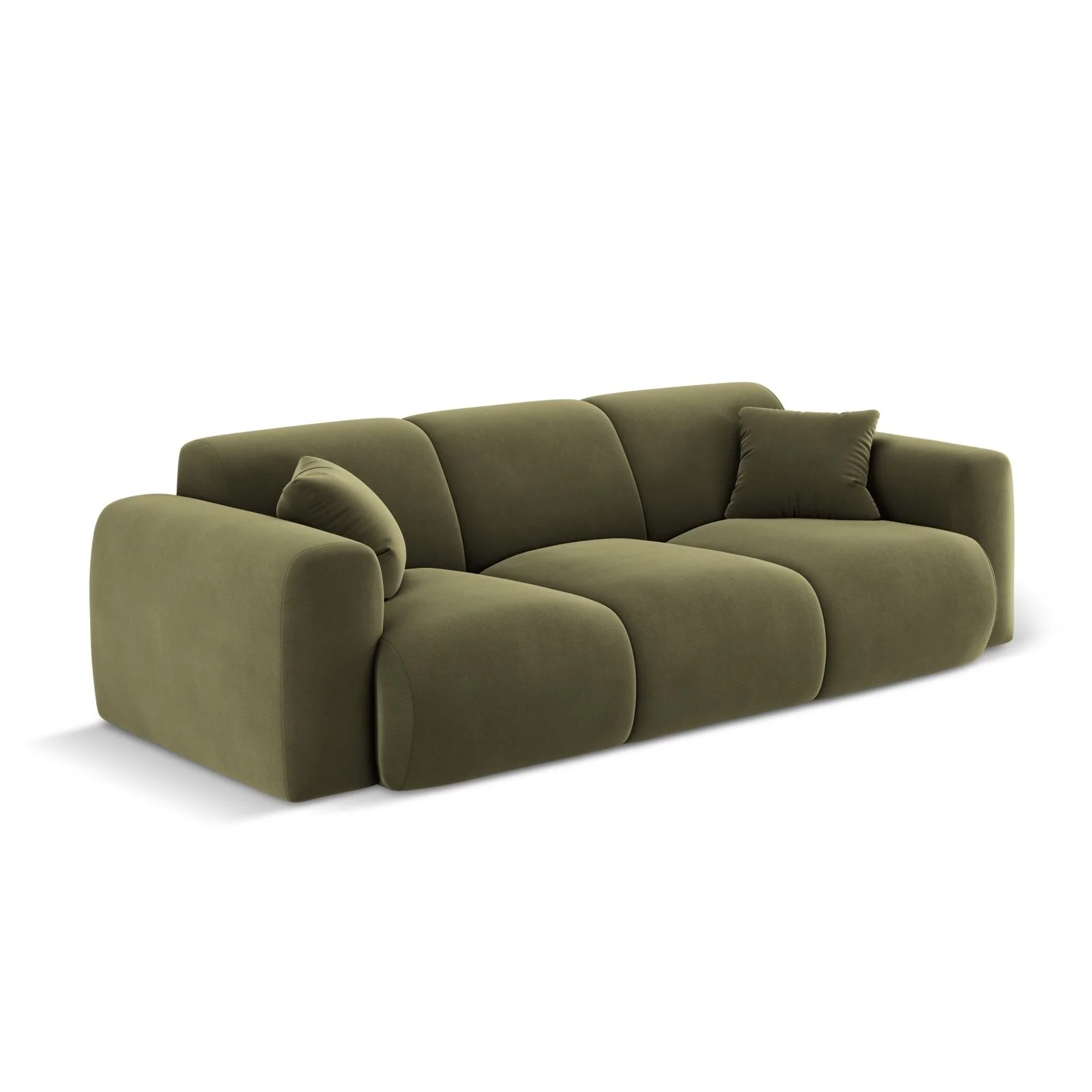 Nolio 3-Sitzer Sofa aus Samt oder Chenille, 235x95x72 cm - Image 82