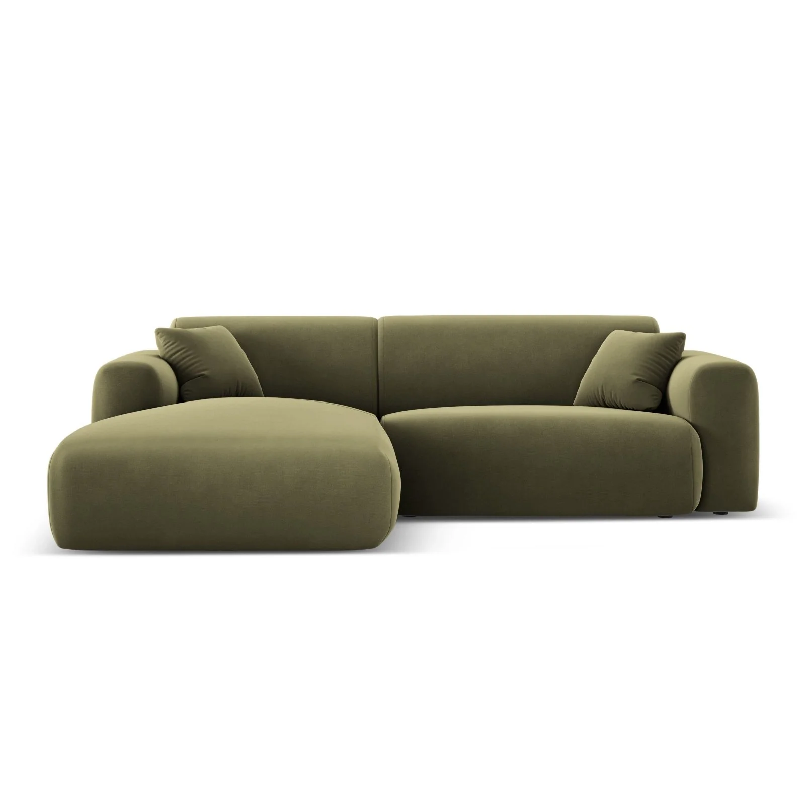 Nolio 4-Sitzer Ecksofa, Linke Seite, aus Samt oder Chenille, 235x170x72 cm - Image 79
