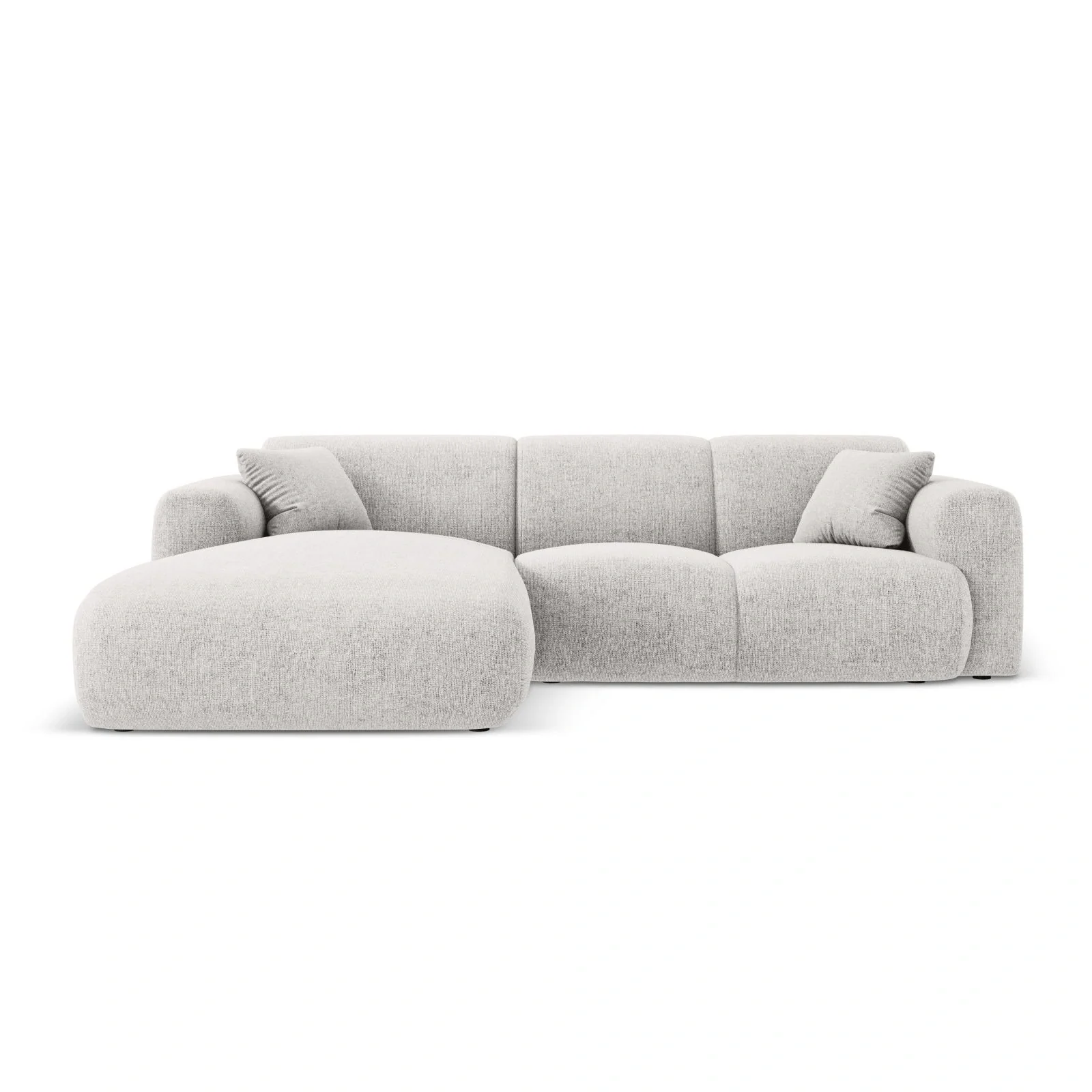 Nolio 4-Sitzer Ecksofa, Linke Seite, aus Samt oder Chenille, 260x170x72 cm - Image 37