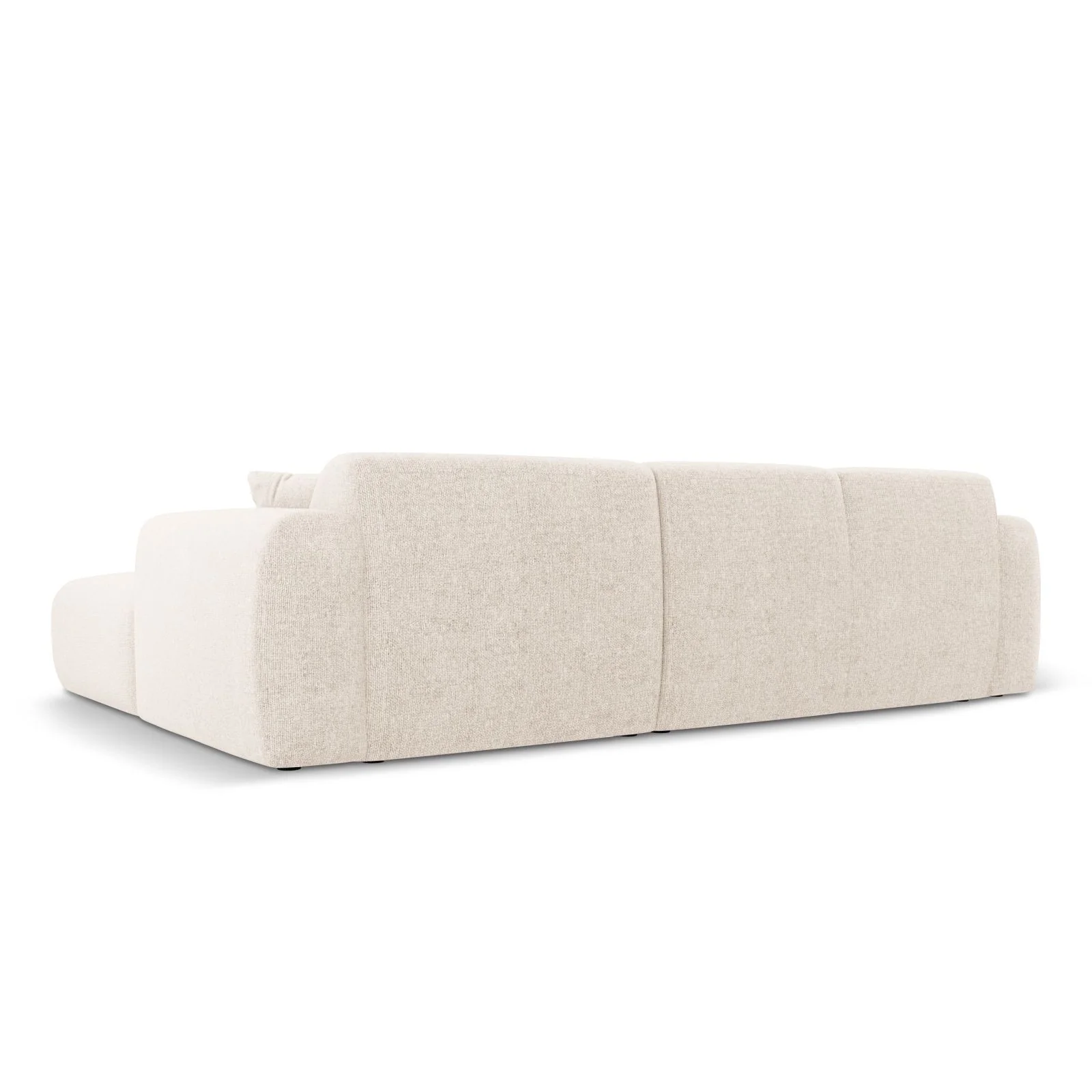 Nolio 4-Sitzer Ecksofa, Linke Seite, aus Samt oder Chenille, 260x170x72 cm - Image 5