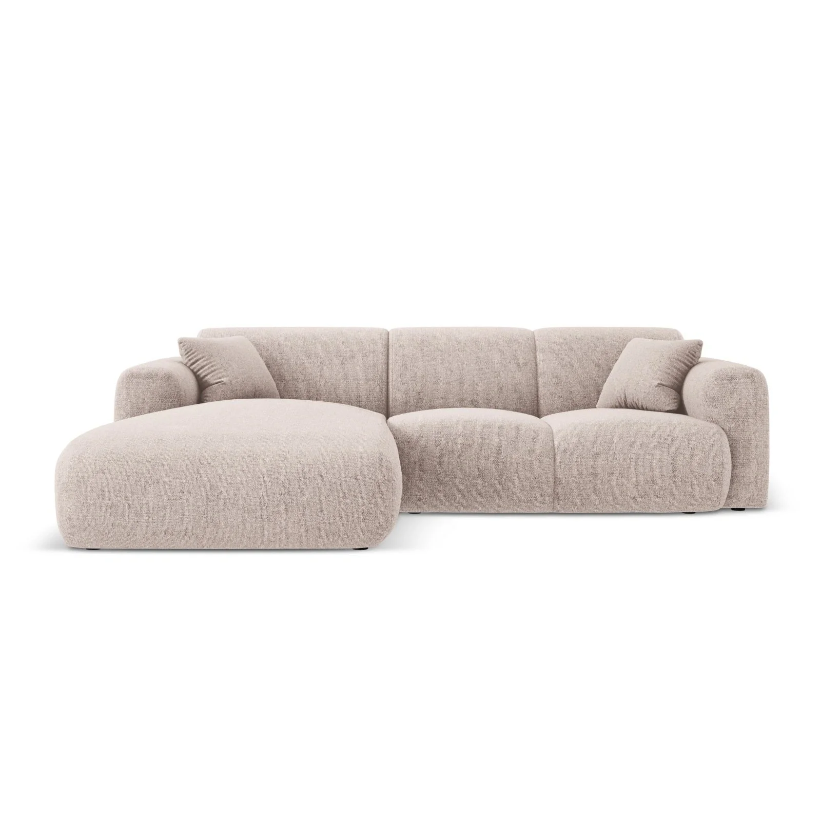 Nolio 4-Sitzer Ecksofa, Linke Seite, aus Samt oder Chenille, 260x170x72 cm - Image 7