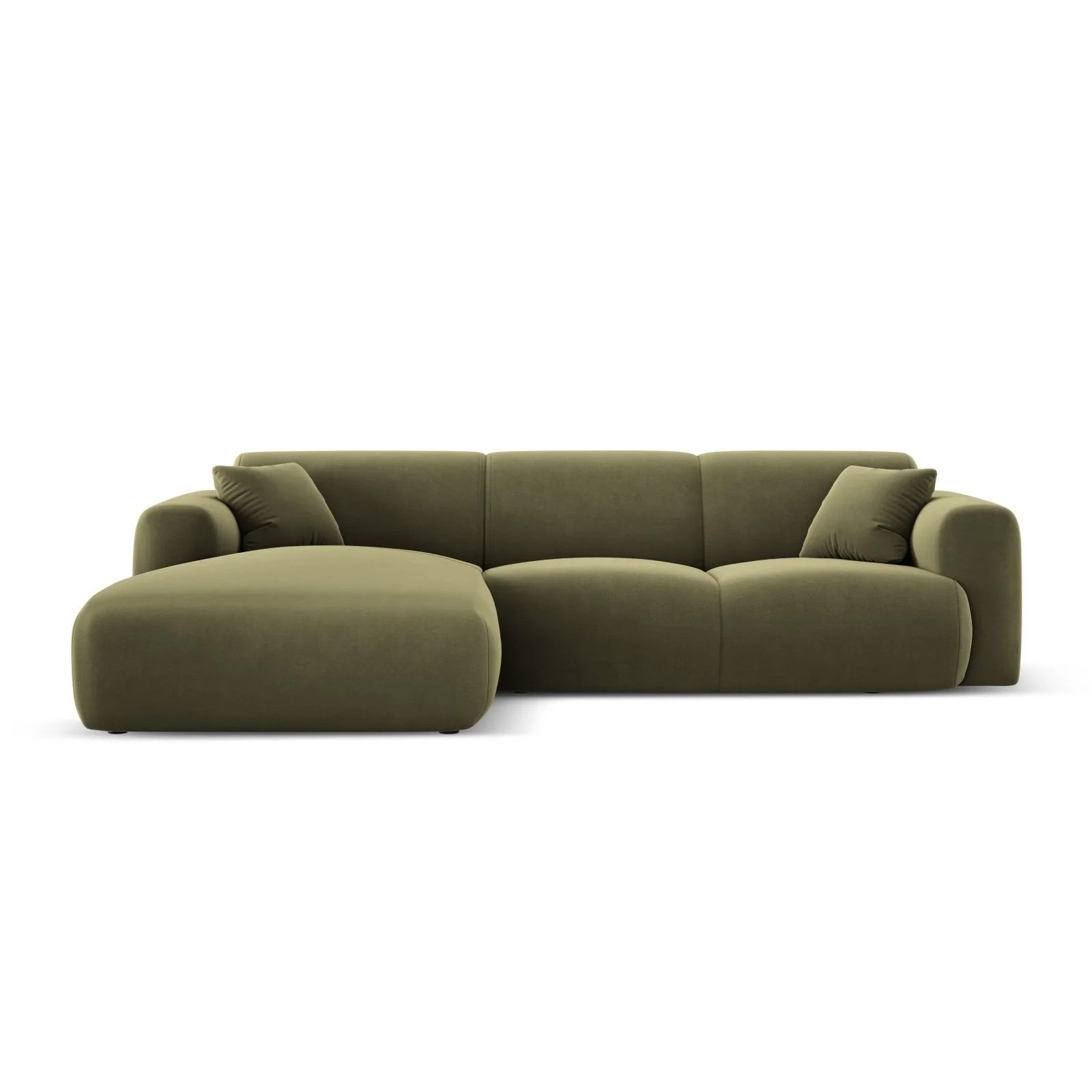 Nolio 4-Sitzer Ecksofa, Linke Seite, aus Samt oder Chenille, 260x170x72 cm - Image 79